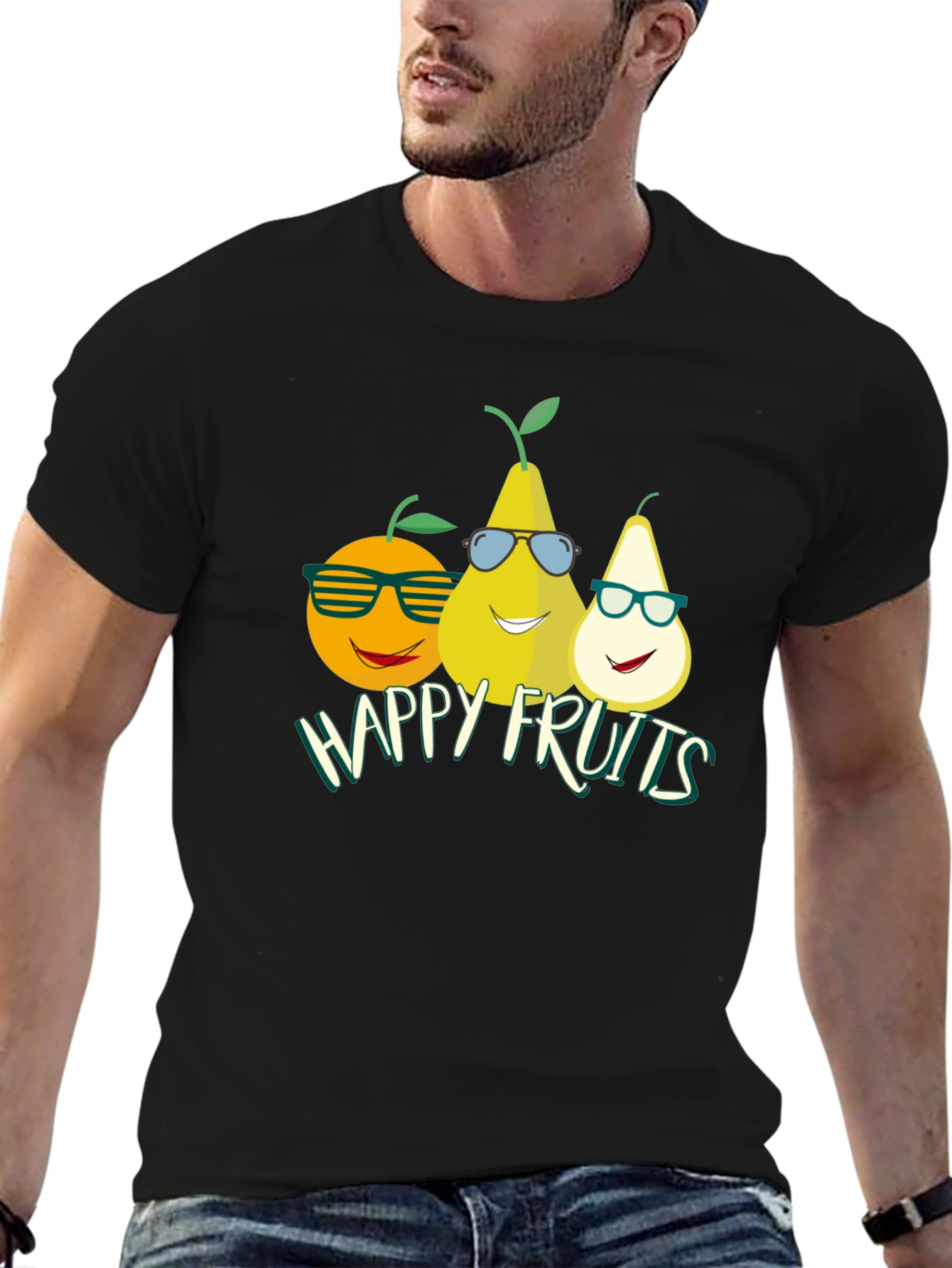 Happy Fruits T-Shirt - Cool & Fun Design