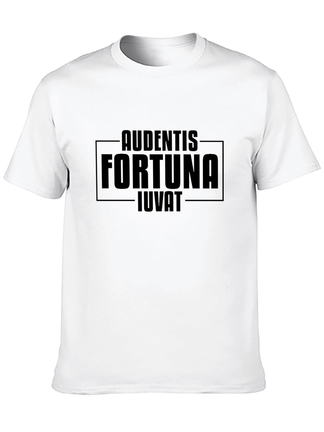 Audentes Fortuna Iuvat Graphic Tee - Black
