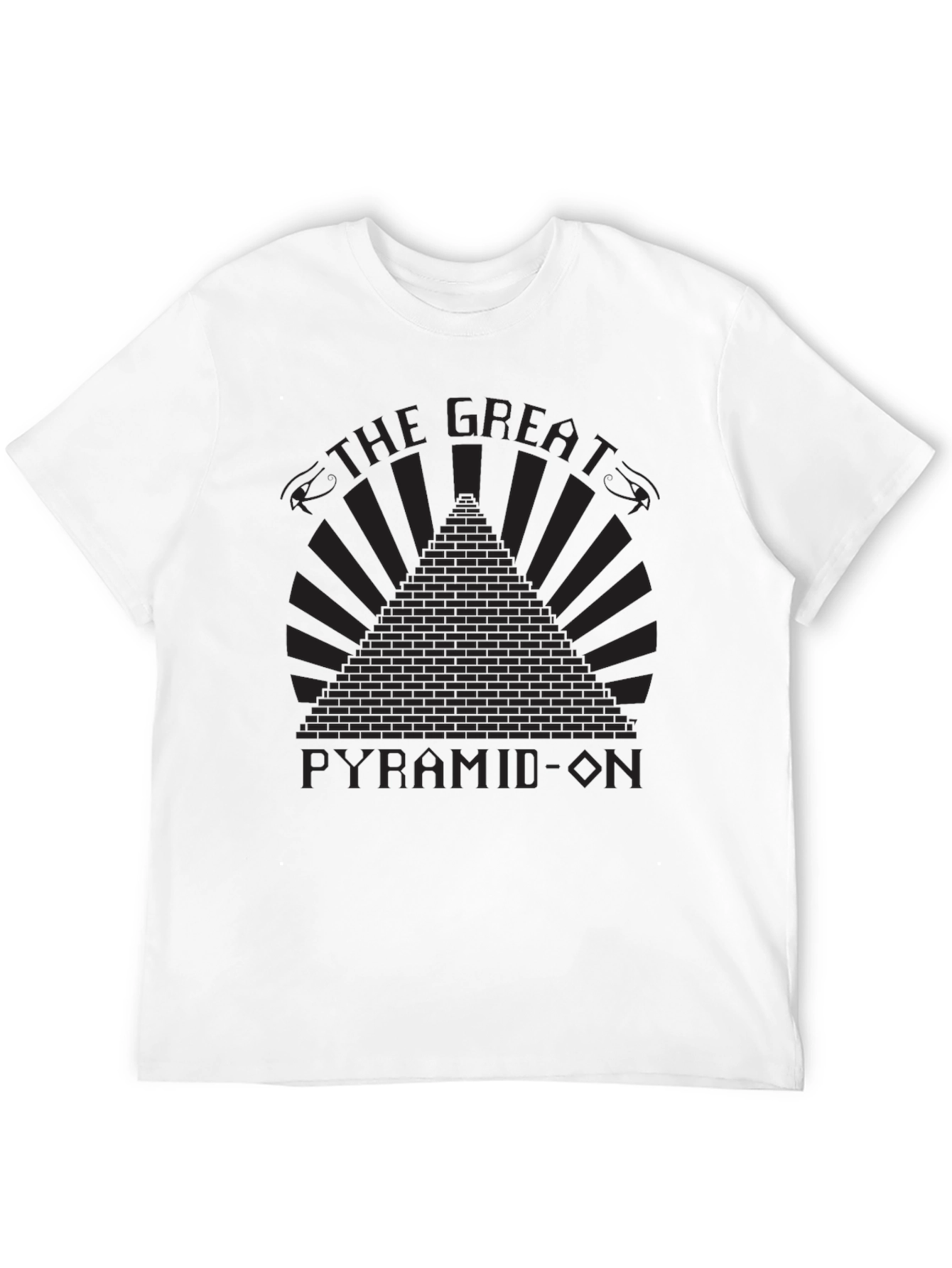 Great Pyramid-On Graphic T-Shirt - Black Cotton Tee