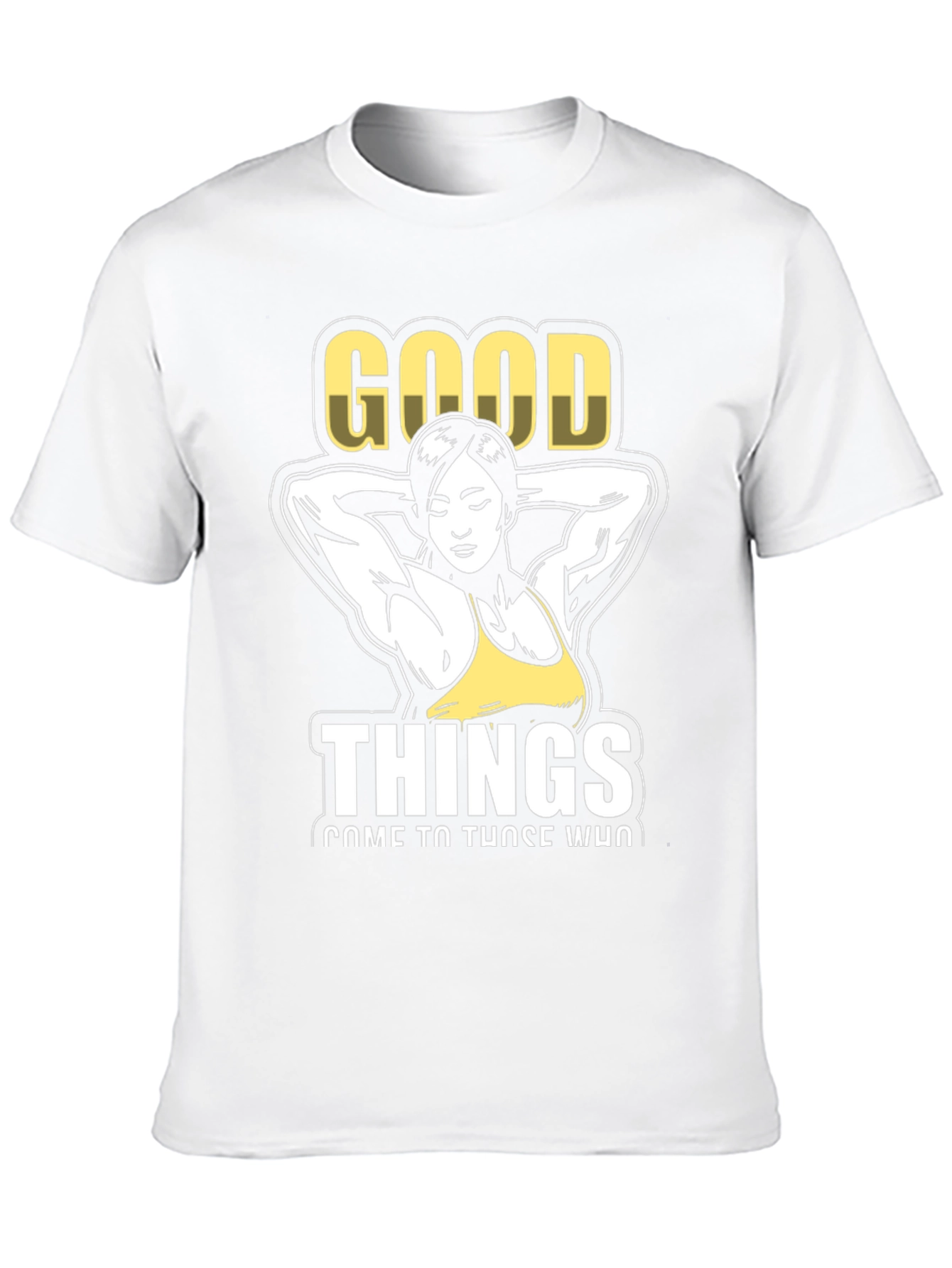 Good Things Graphic T-Shirt Fitness Design