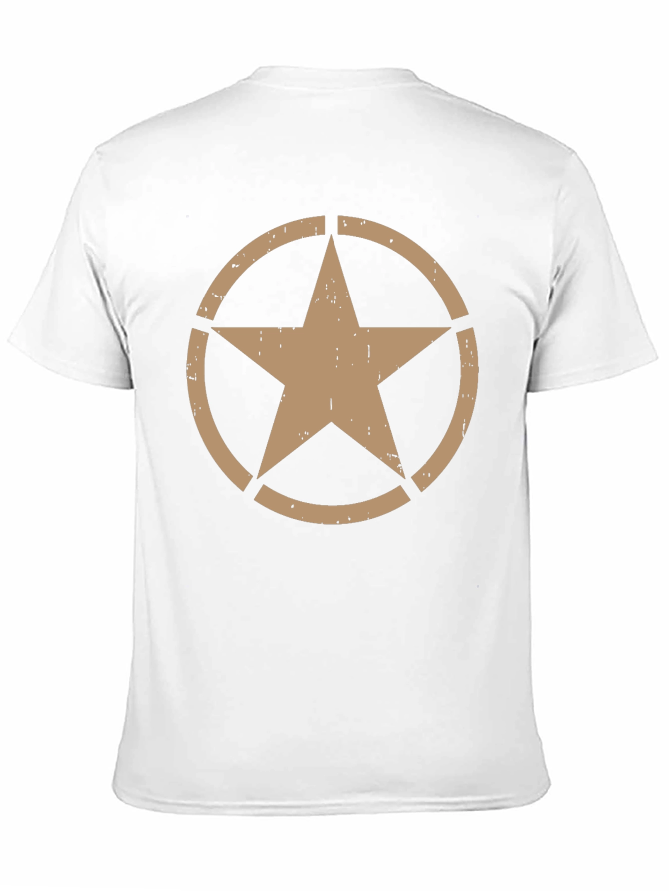 Distressed Star Graphic Black T-Shirt