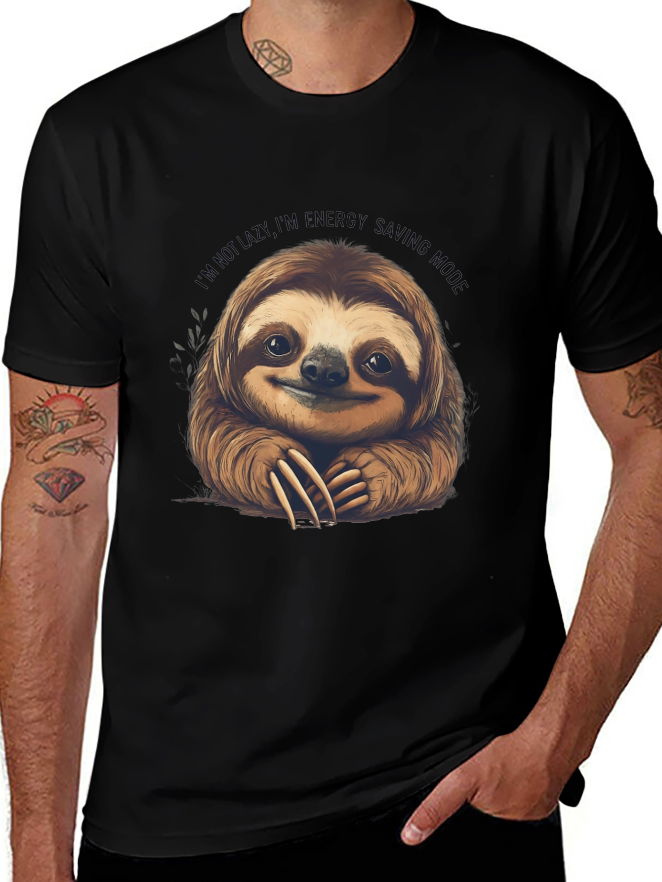 Sloth Energy Saving Mode Graphic Tee