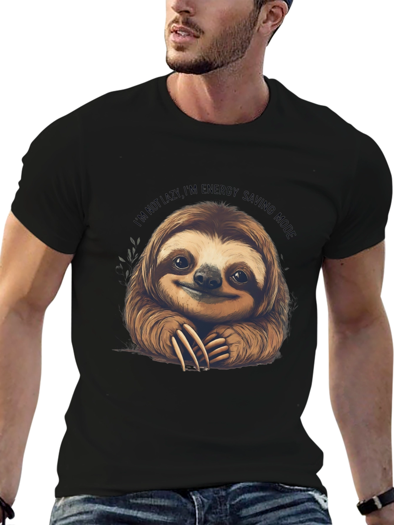 Sloth Energy Saving Mode Graphic Tee
