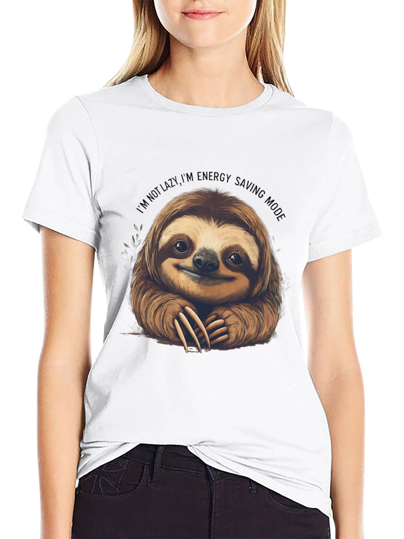 Sloth Energy Saving Mode Graphic Tee