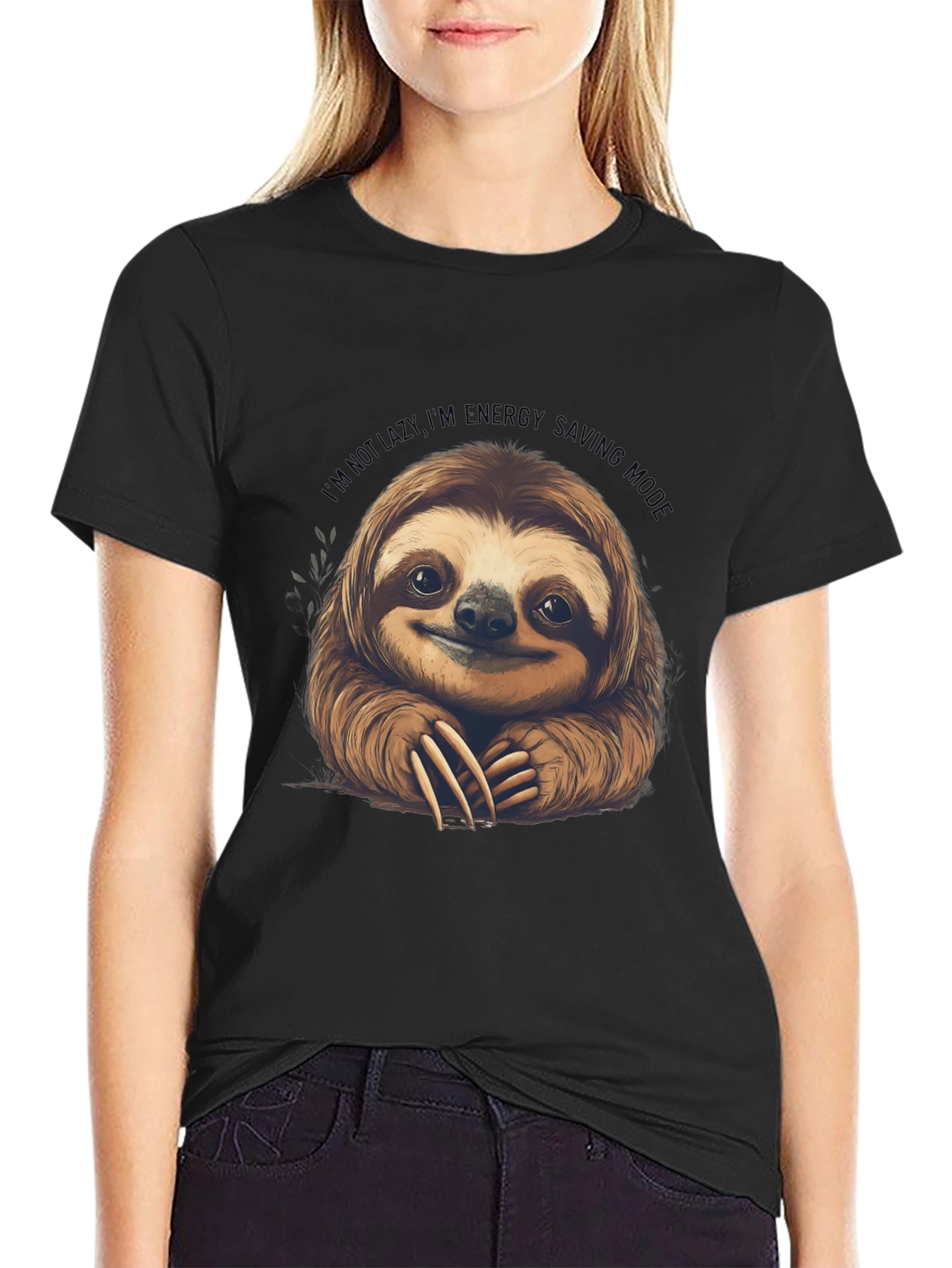 Sloth Energy Saving Mode Graphic Tee