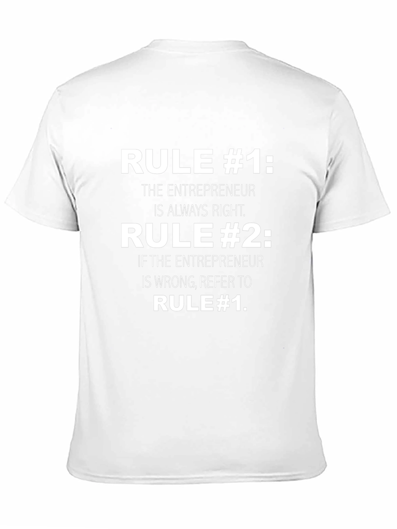 Entrepreneur Rules Funny Graphic T-Shirt