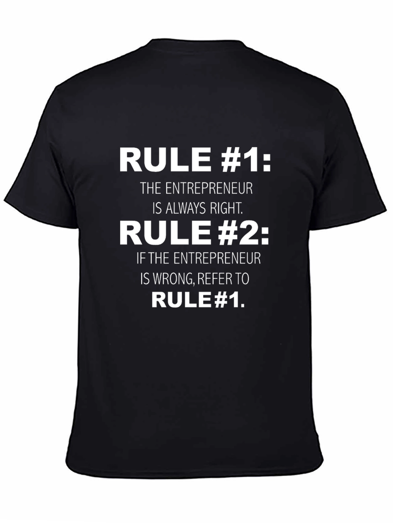 Entrepreneur Rules Funny Graphic T-Shirt