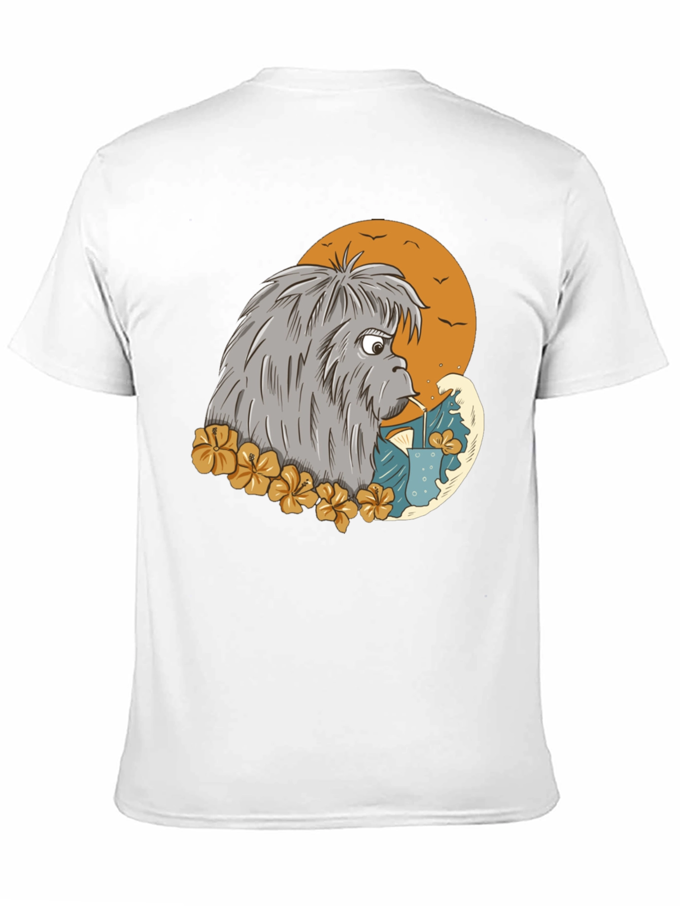 Cartoon Sasquatch T-Shirt - Black