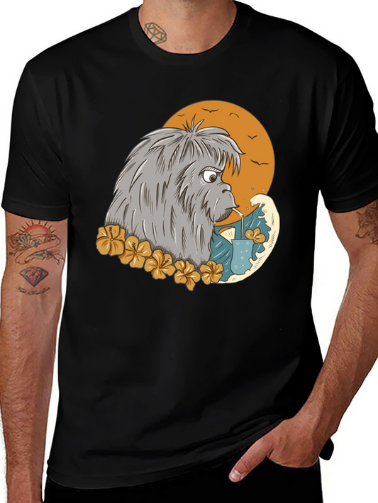Cartoon Sasquatch T-Shirt - Black