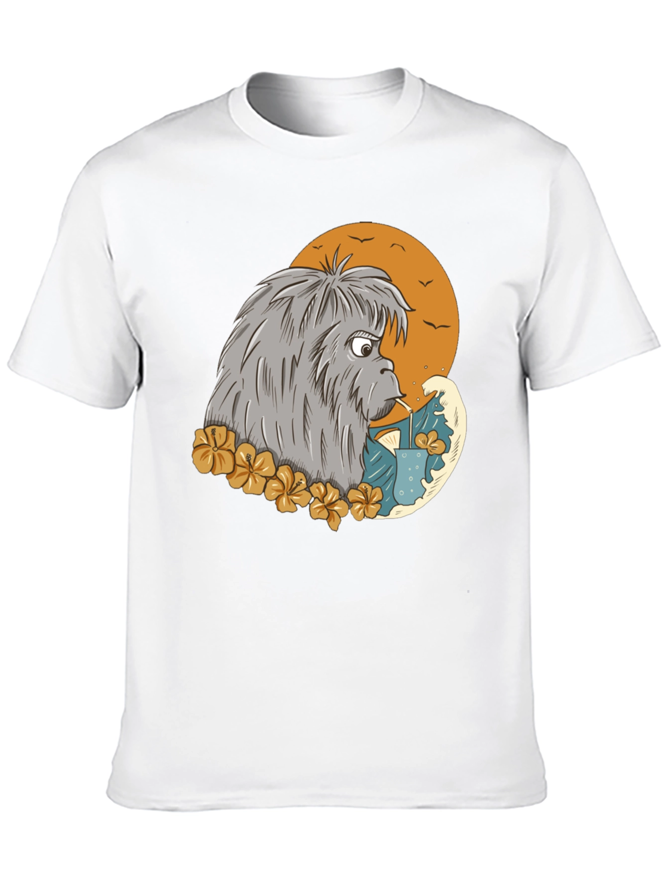Cartoon Sasquatch T-Shirt - Black