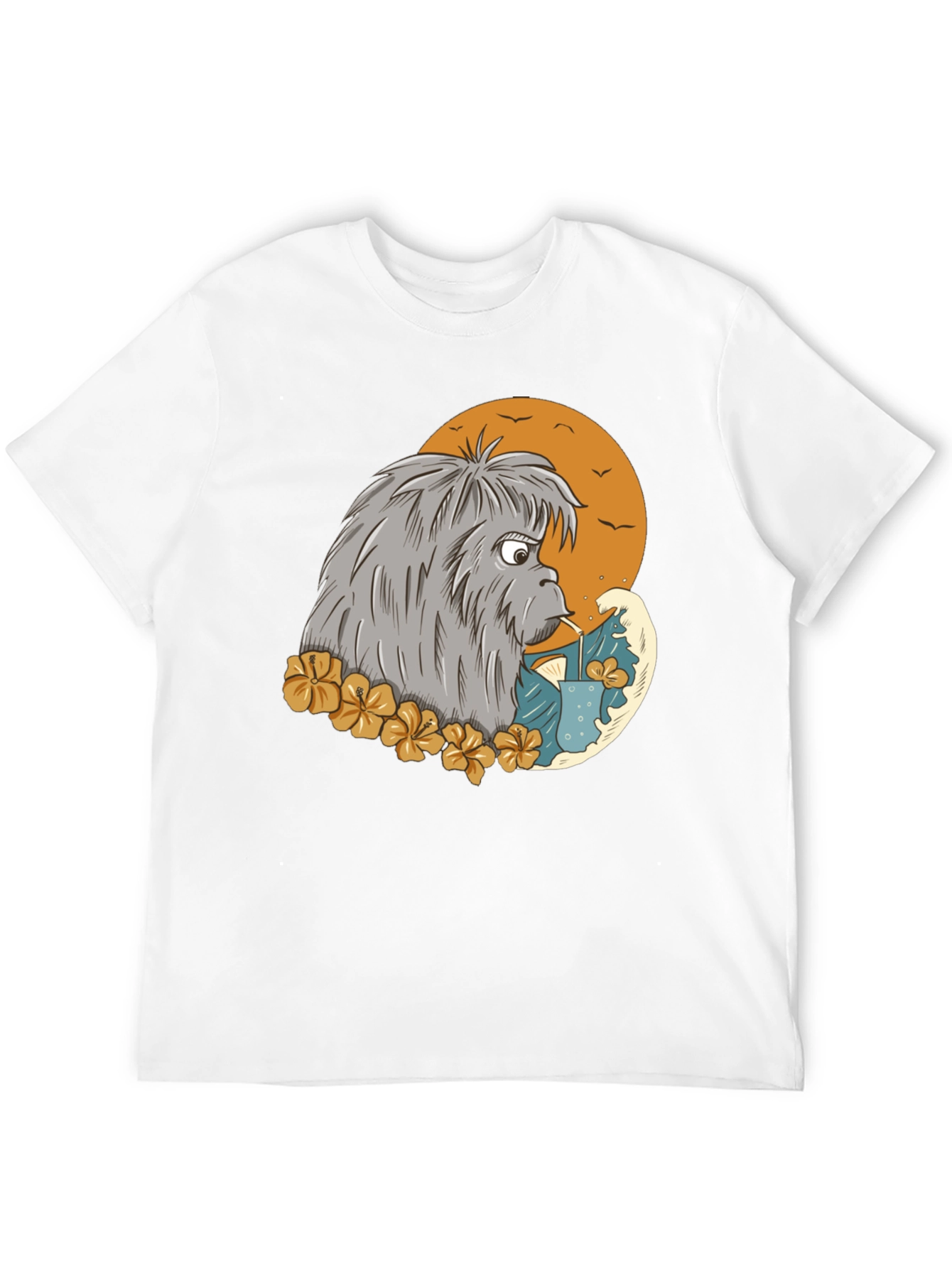 Cartoon Sasquatch T-Shirt - Black