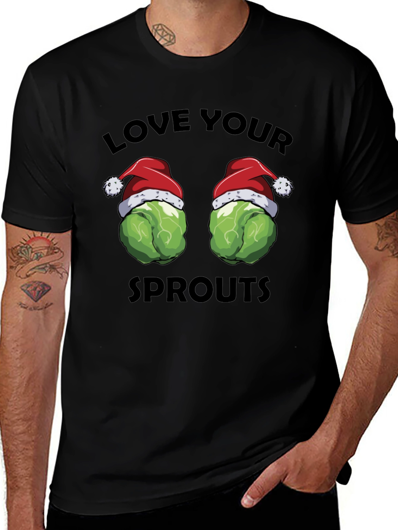 Love Your Sprouts Christmas T-Shirt