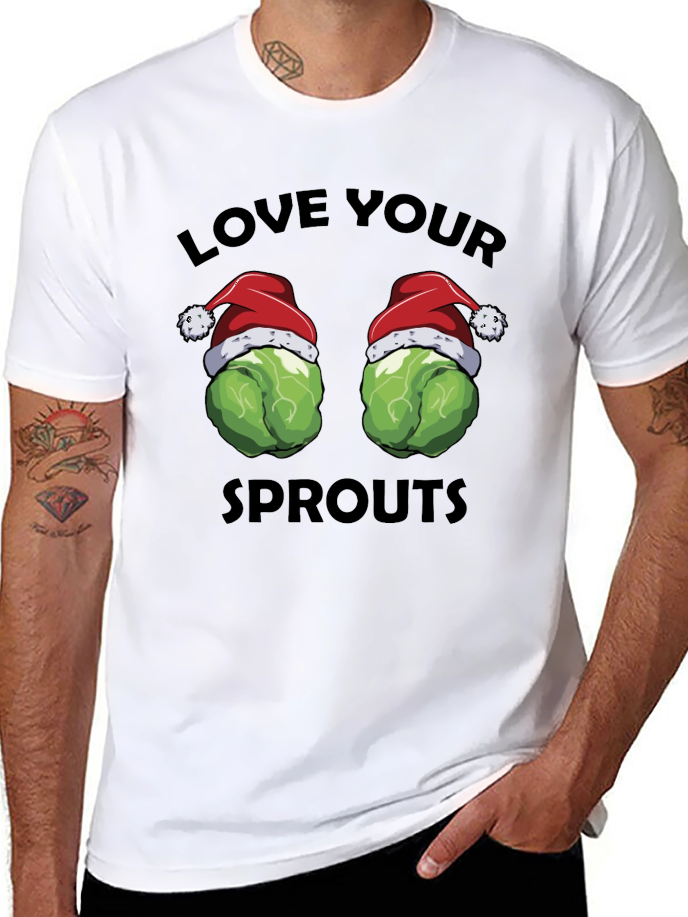 Love Your Sprouts Christmas T-Shirt