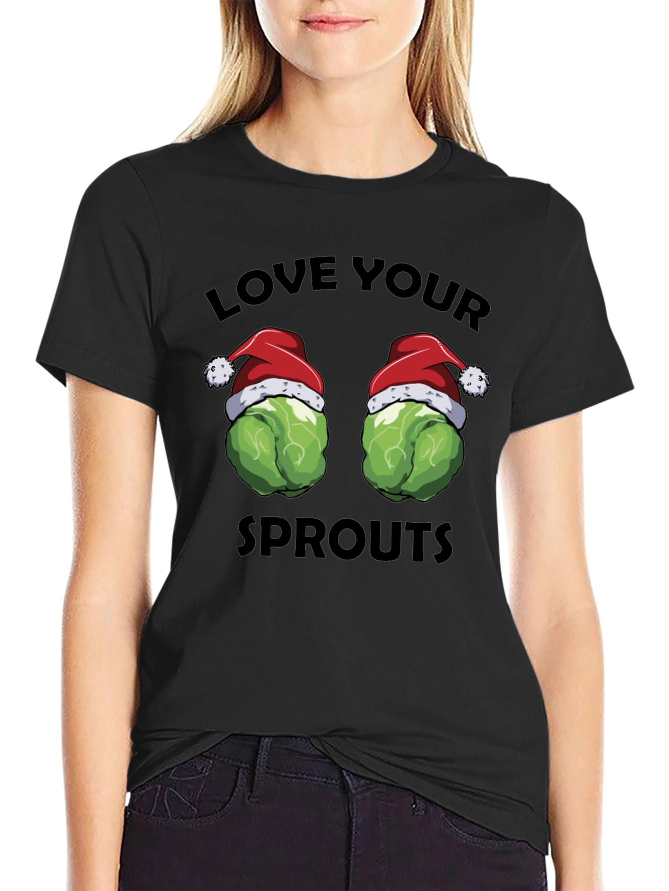 Love Your Sprouts Christmas T-Shirt