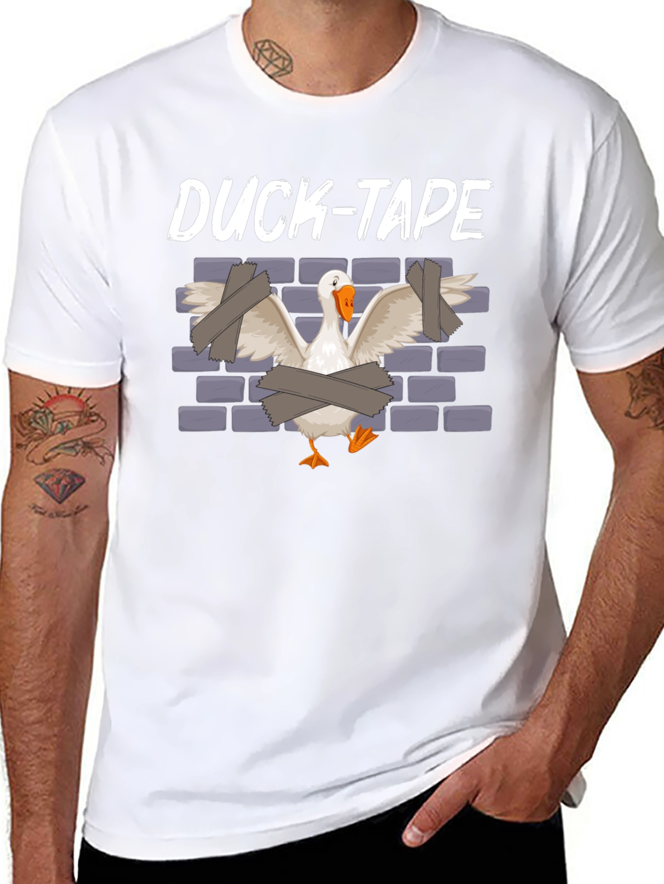 Duck-Tape Graphic T-Shirt