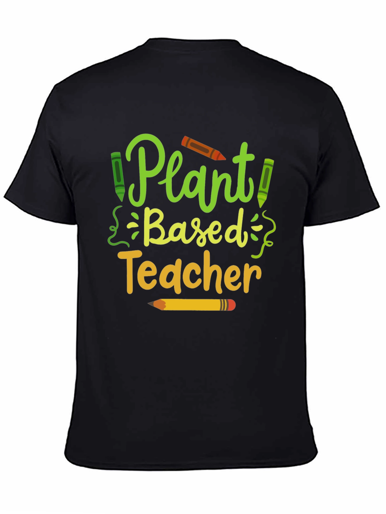 Plant Based Teacher T-Shirt - Eco-Friendly Educator Apparel