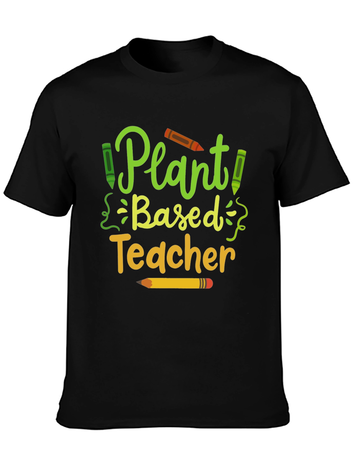 Plant Based Teacher T-Shirt - Eco-Friendly Educator Apparel