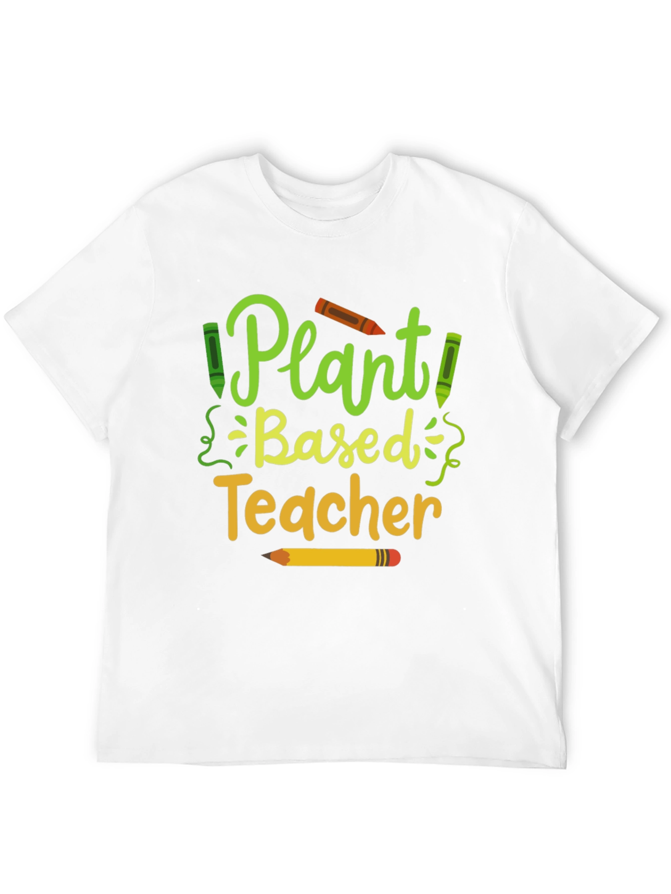 Plant Based Teacher T-Shirt - Eco-Friendly Educator Apparel