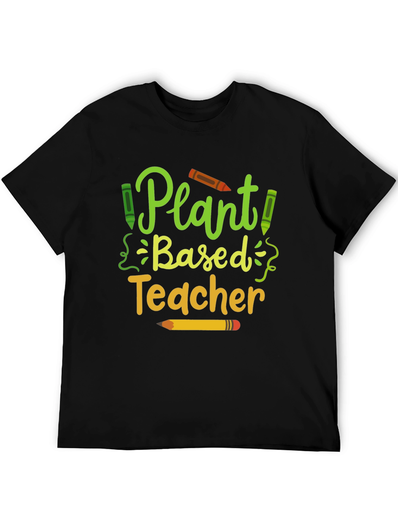 Plant Based Teacher T-Shirt - Eco-Friendly Educator Apparel