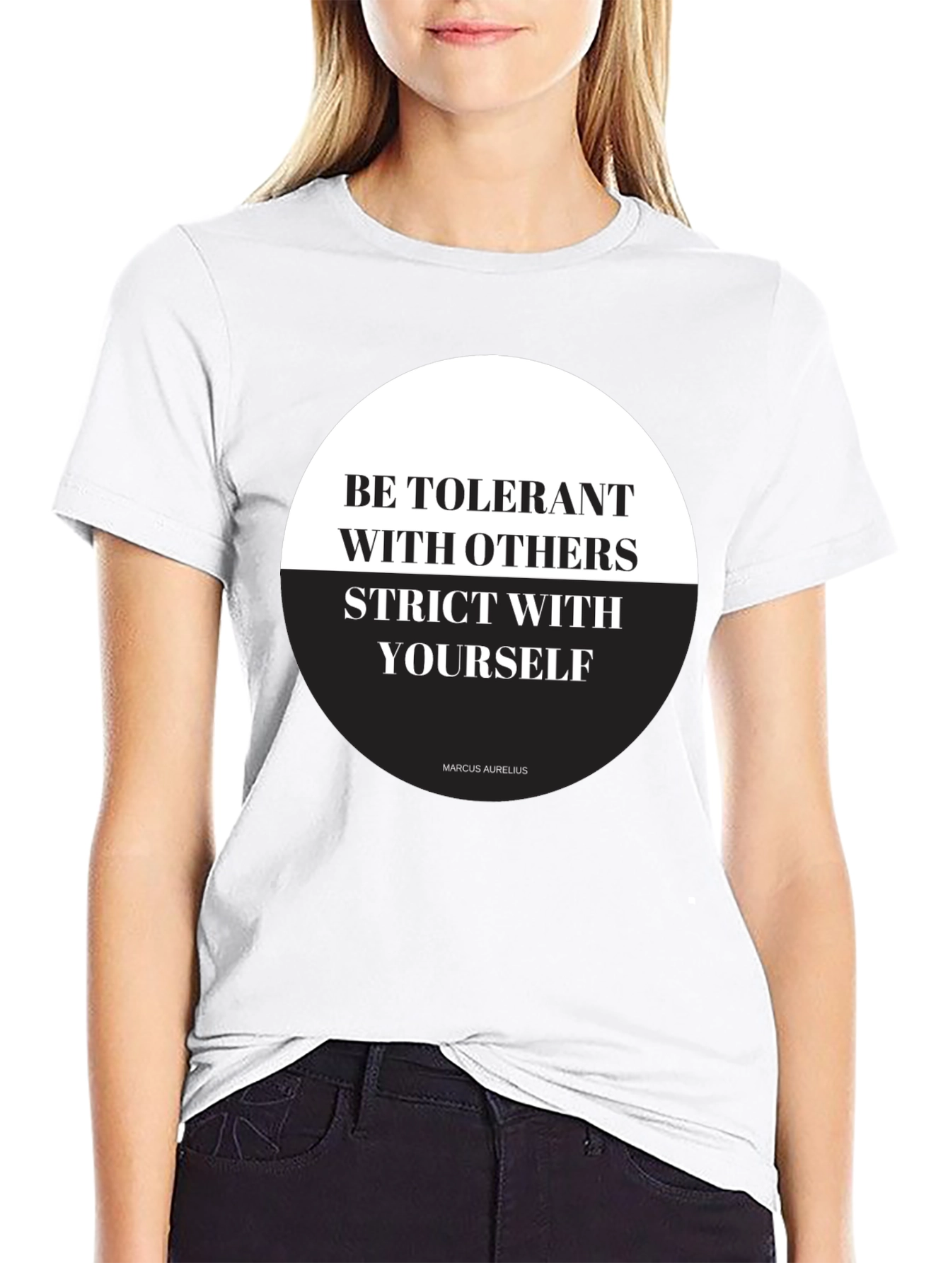 Stoic Philosophy T-Shirt - Be Tolerant Be Strict