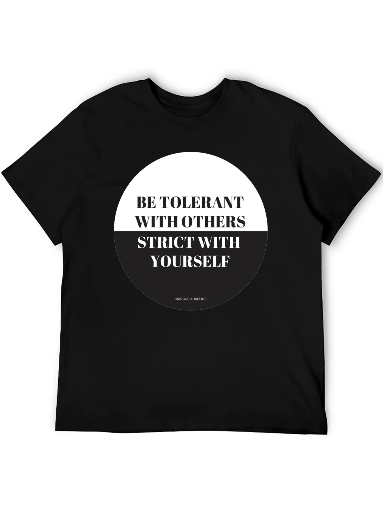 Stoic Philosophy T-Shirt - Be Tolerant Be Strict