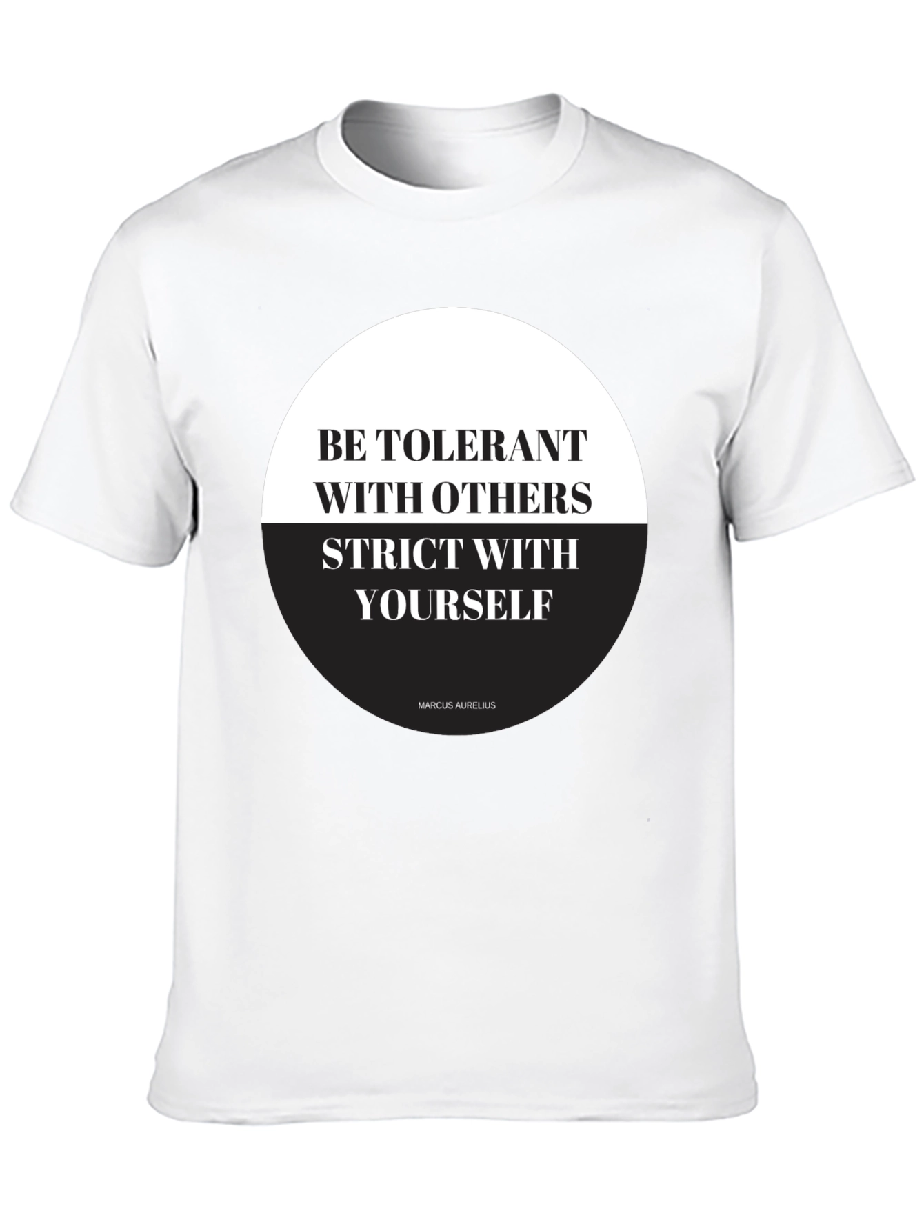 Stoic Philosophy T-Shirt - Be Tolerant Be Strict