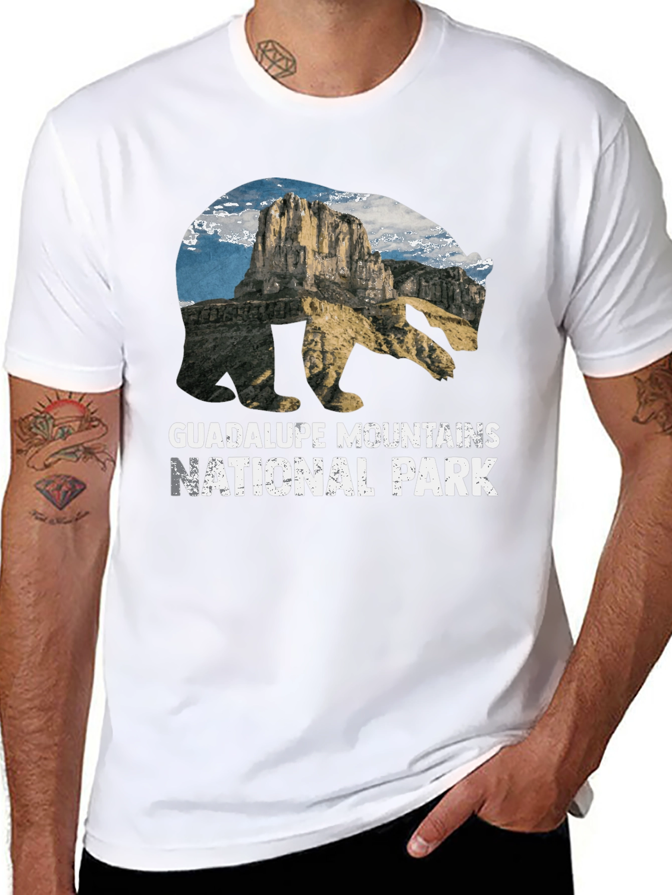 Guadalupe Mountains National Park Bear Graphic T-Shirt