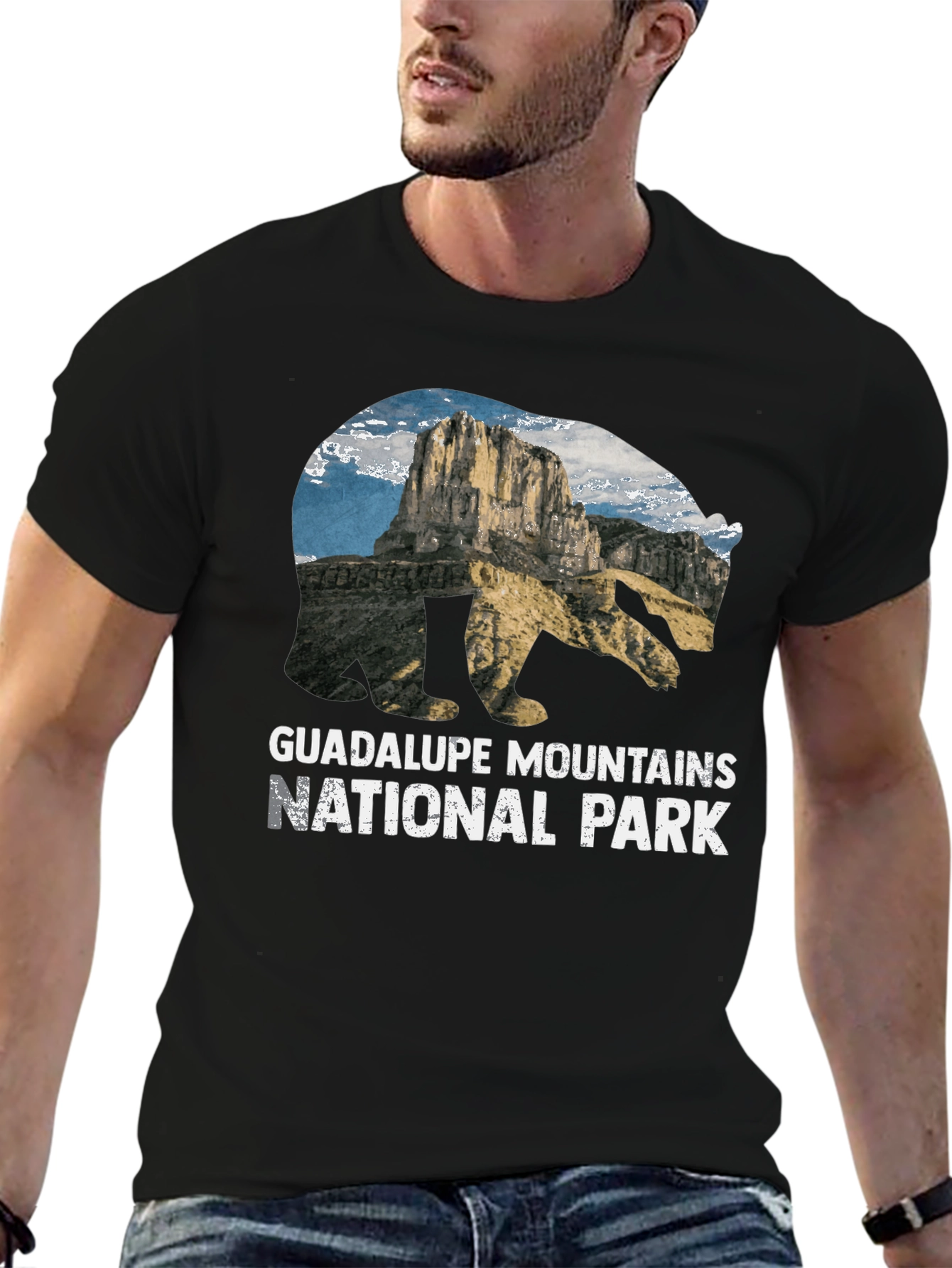 Guadalupe Mountains National Park Bear Graphic T-Shirt
