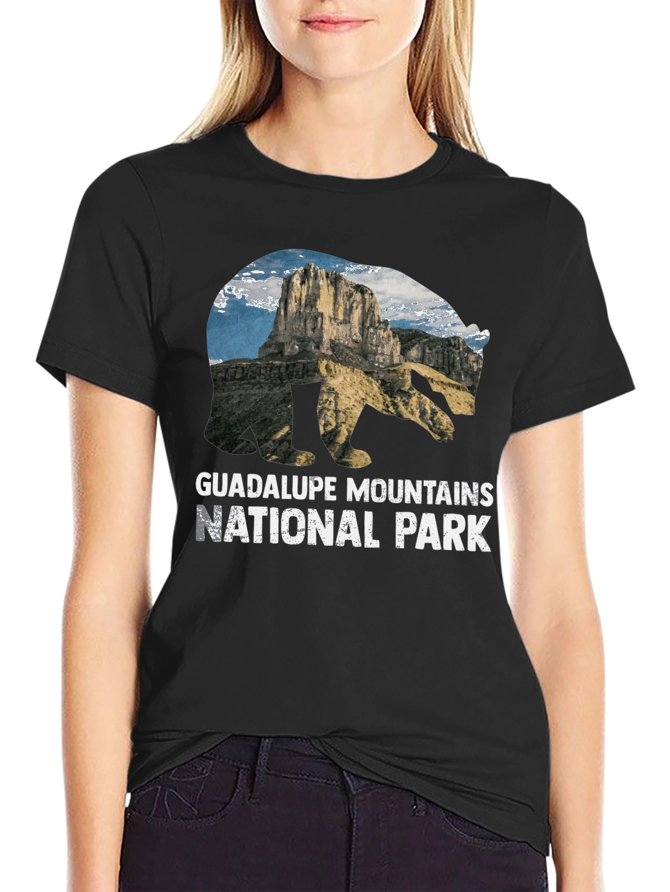 Guadalupe Mountains National Park Bear Graphic T-Shirt