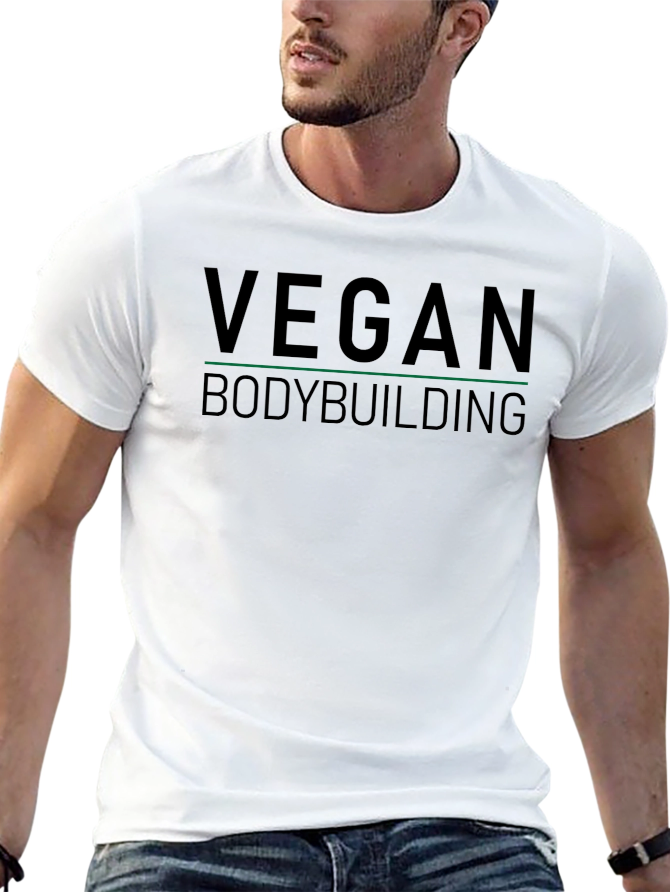 Vegan Bodybuilding Graphic T-Shirt