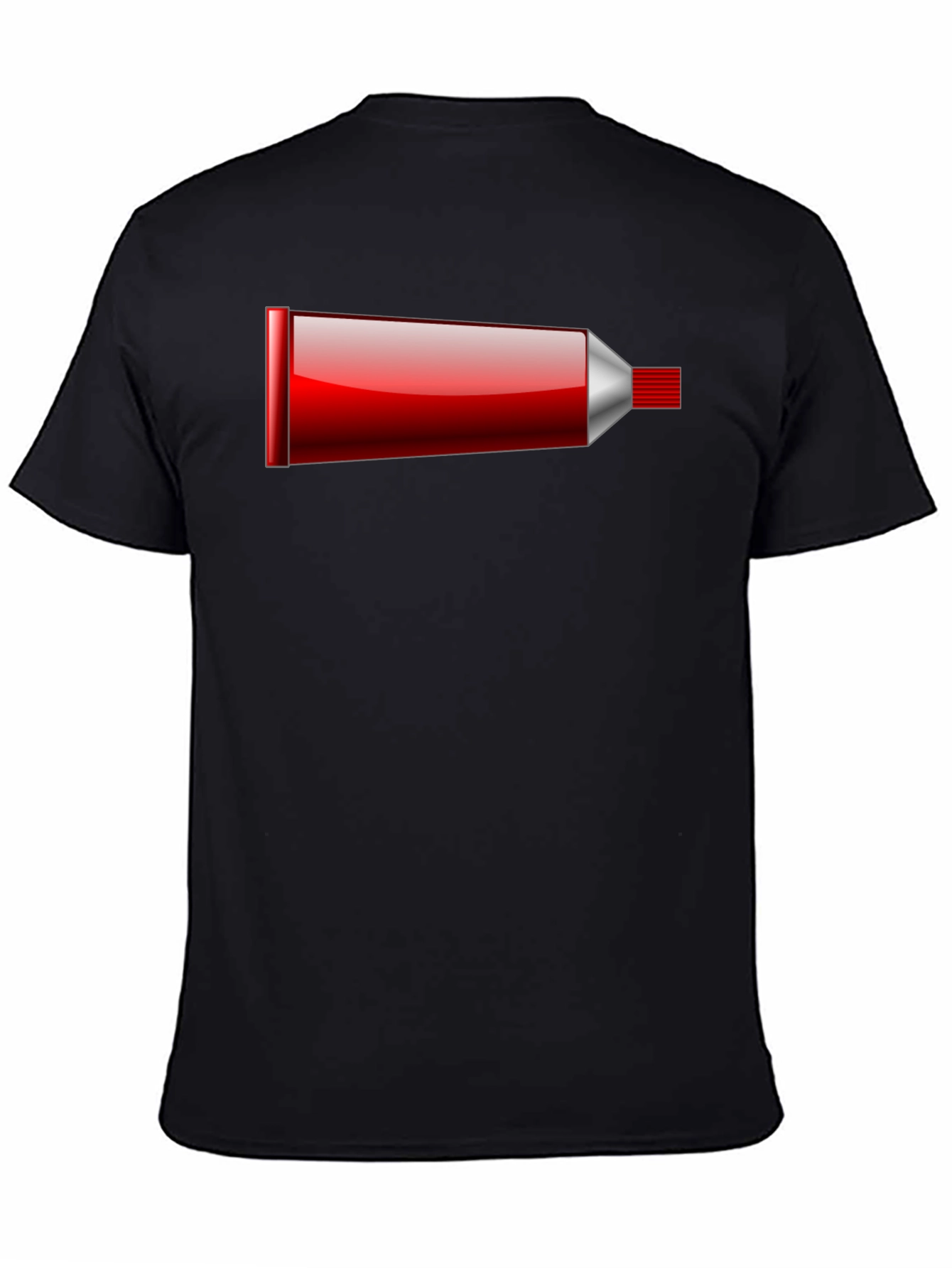Novelty Toothpaste Tube Black T-Shirt