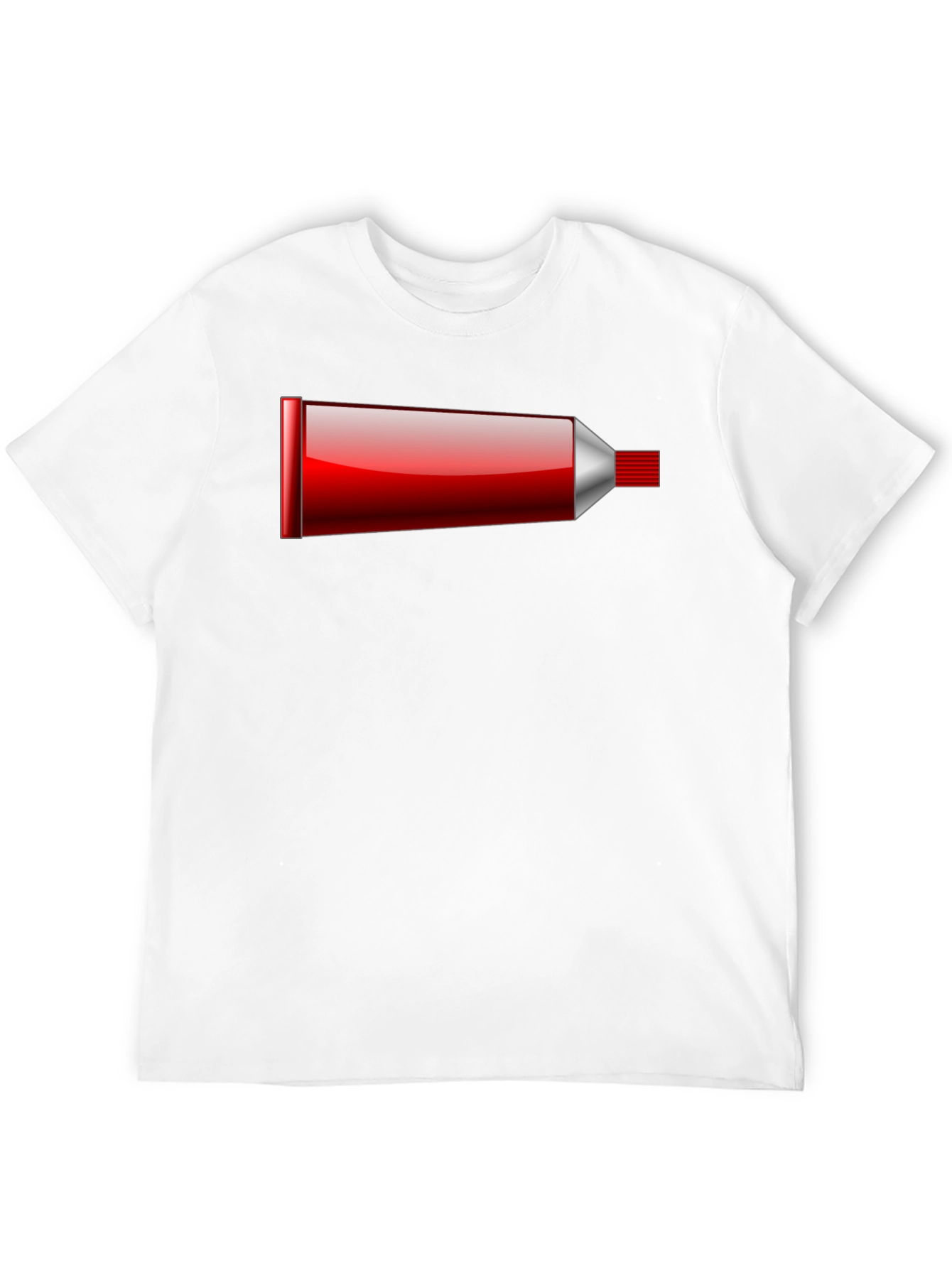 Novelty Toothpaste Tube Black T-Shirt