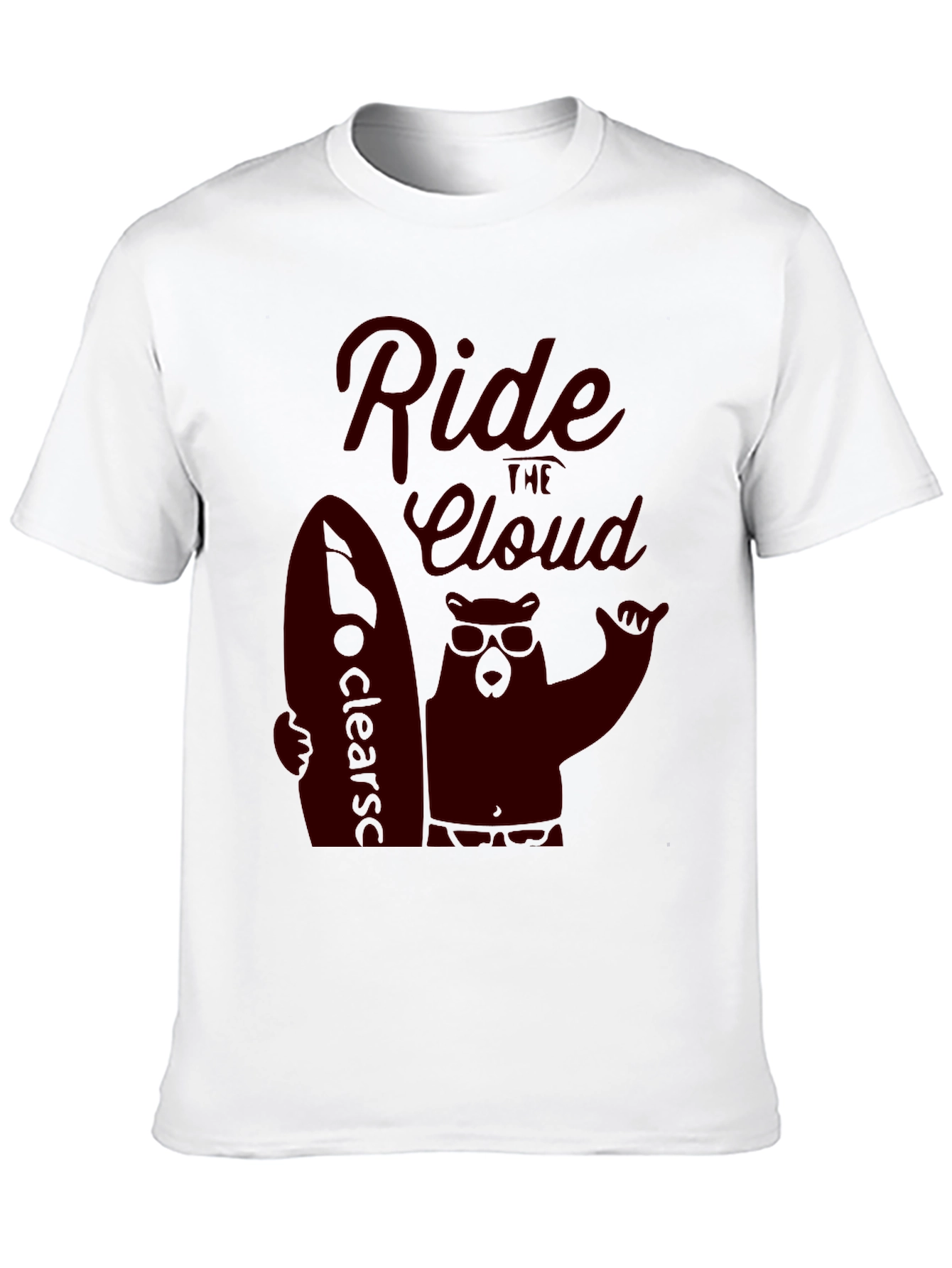 Ride the Cloud Black T-Shirt Cool Graphic Tee