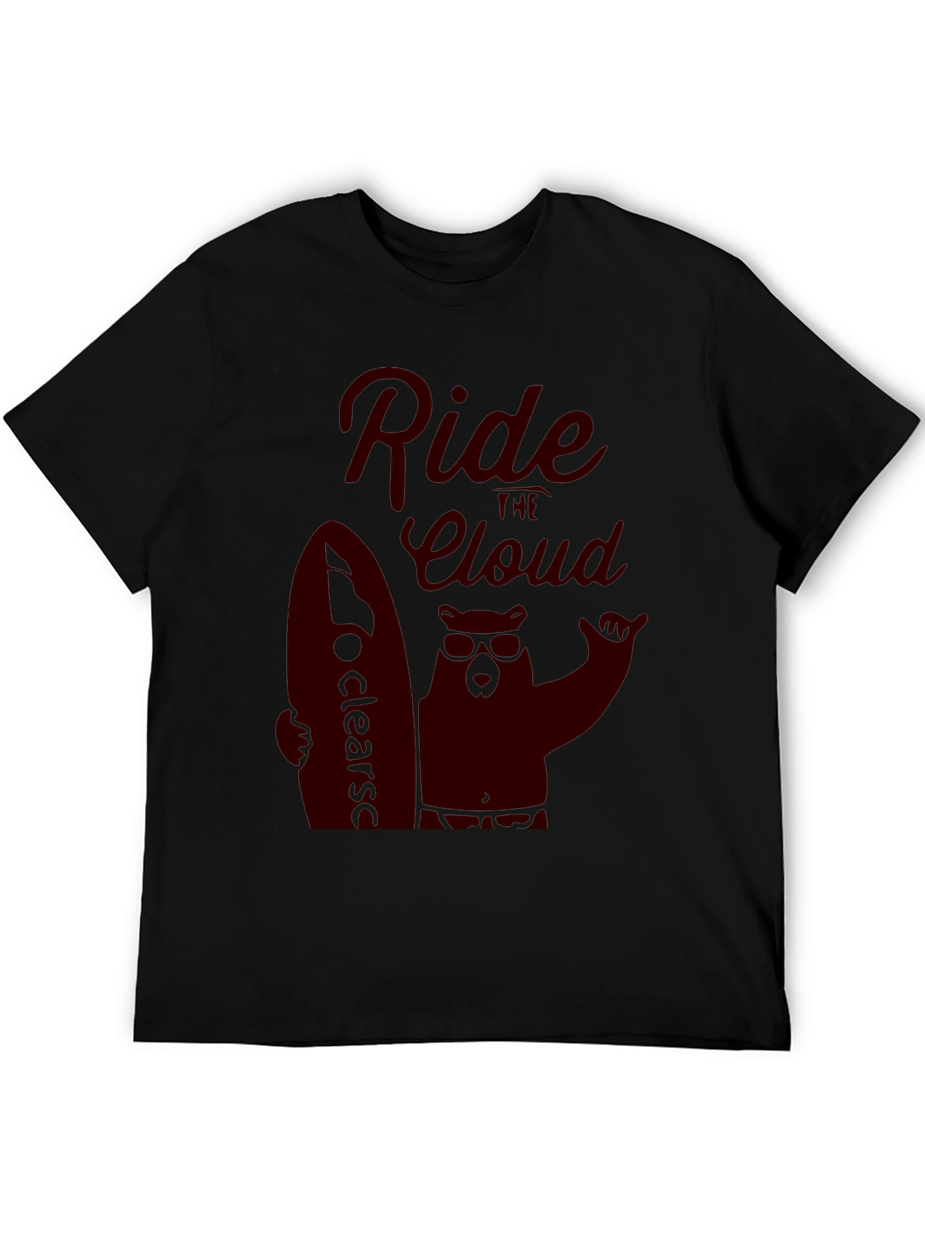 Ride the Cloud Black T-Shirt Cool Graphic Tee