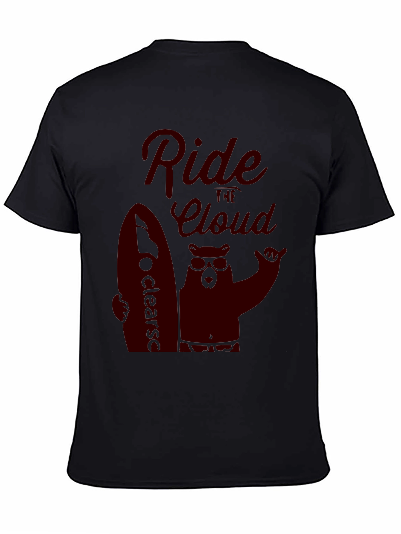 Ride the Cloud Black T-Shirt Cool Graphic Tee