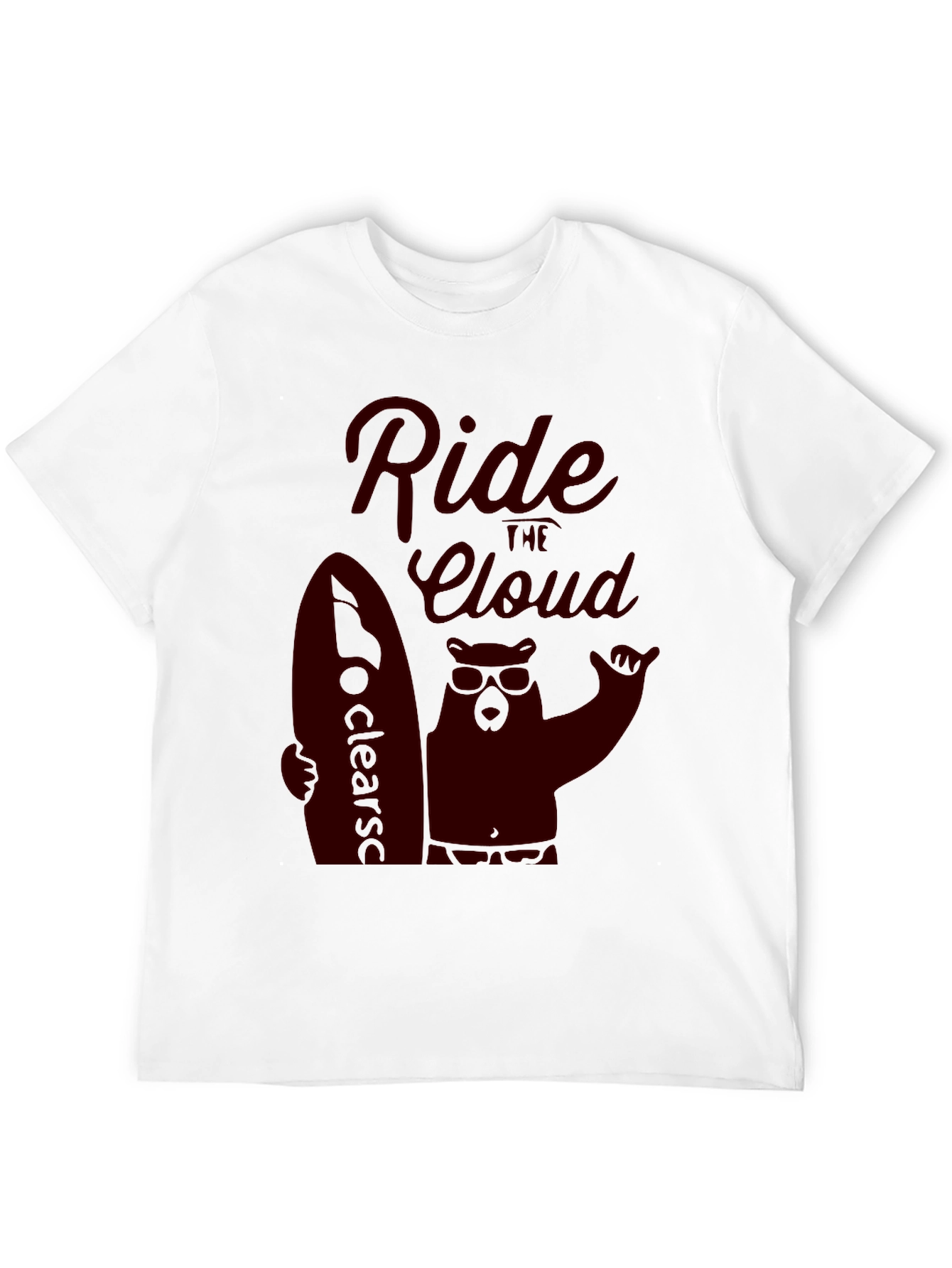 Ride the Cloud Black T-Shirt Cool Graphic Tee