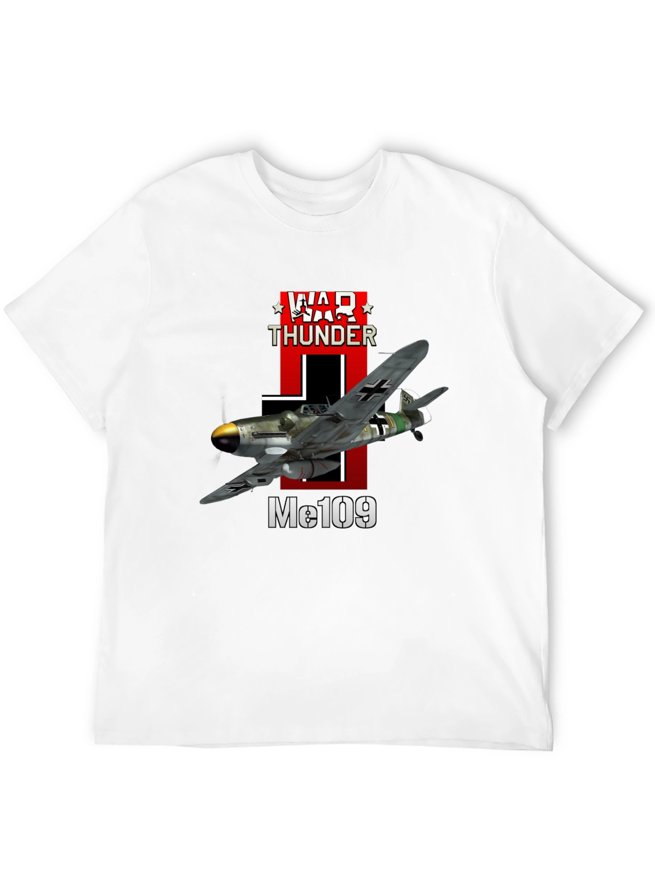 War Thunder Me109 Airplane Graphic T-Shirt