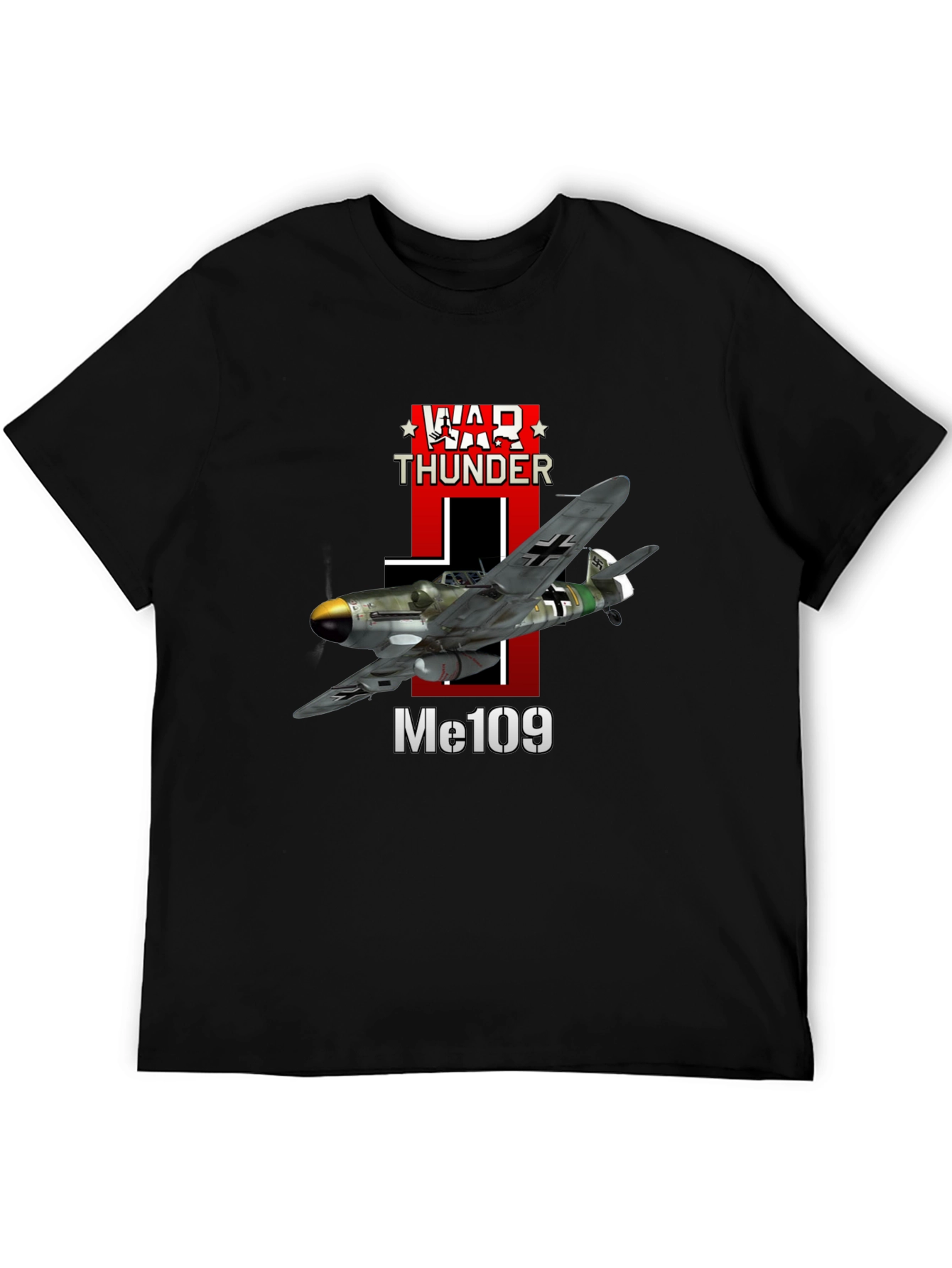 War Thunder Me109 Airplane Graphic T-Shirt