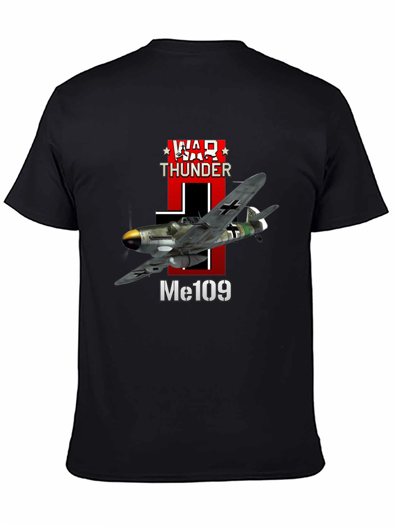 War Thunder Me109 Airplane Graphic T-Shirt