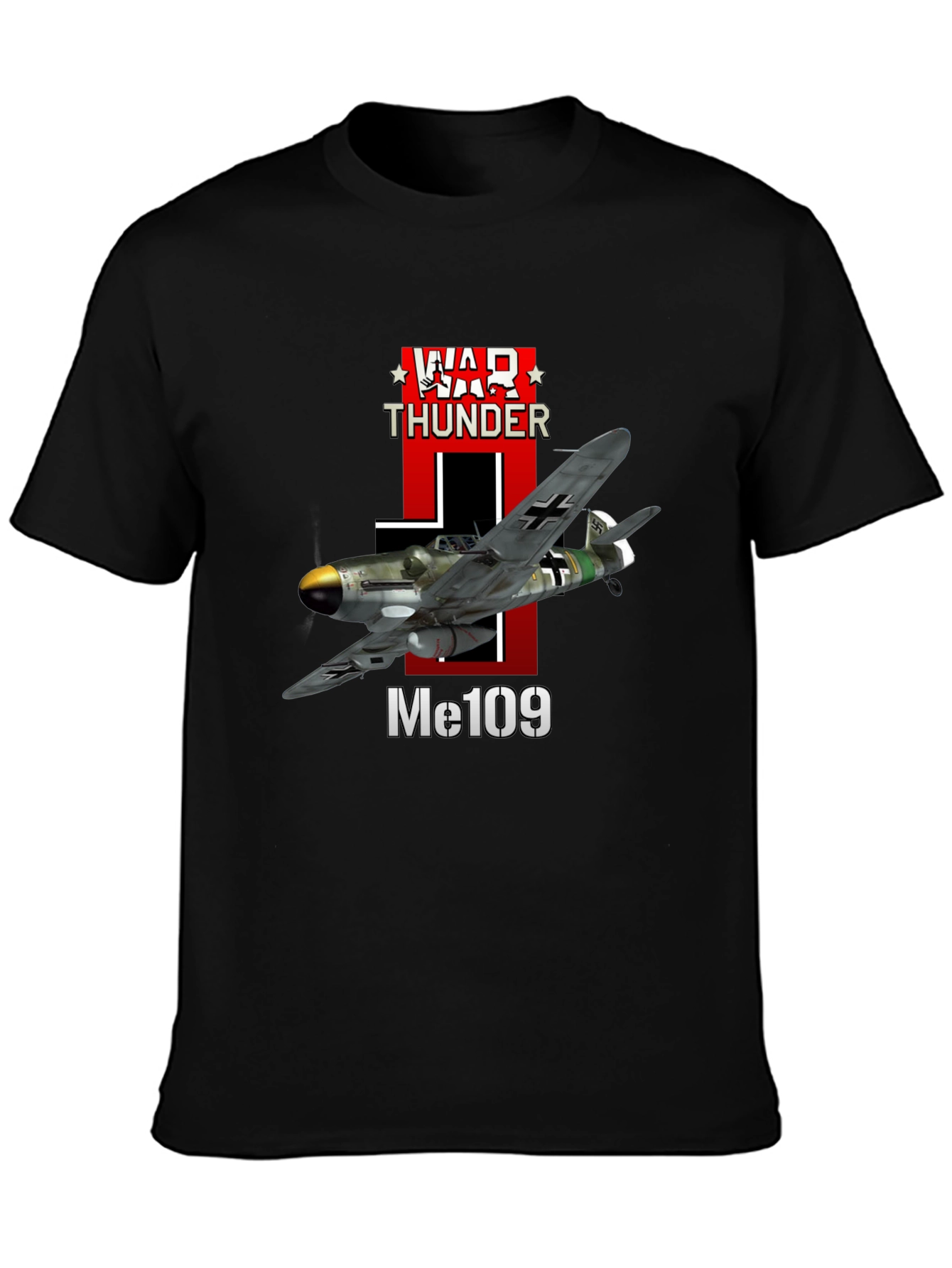 War Thunder Me109 Airplane Graphic T-Shirt