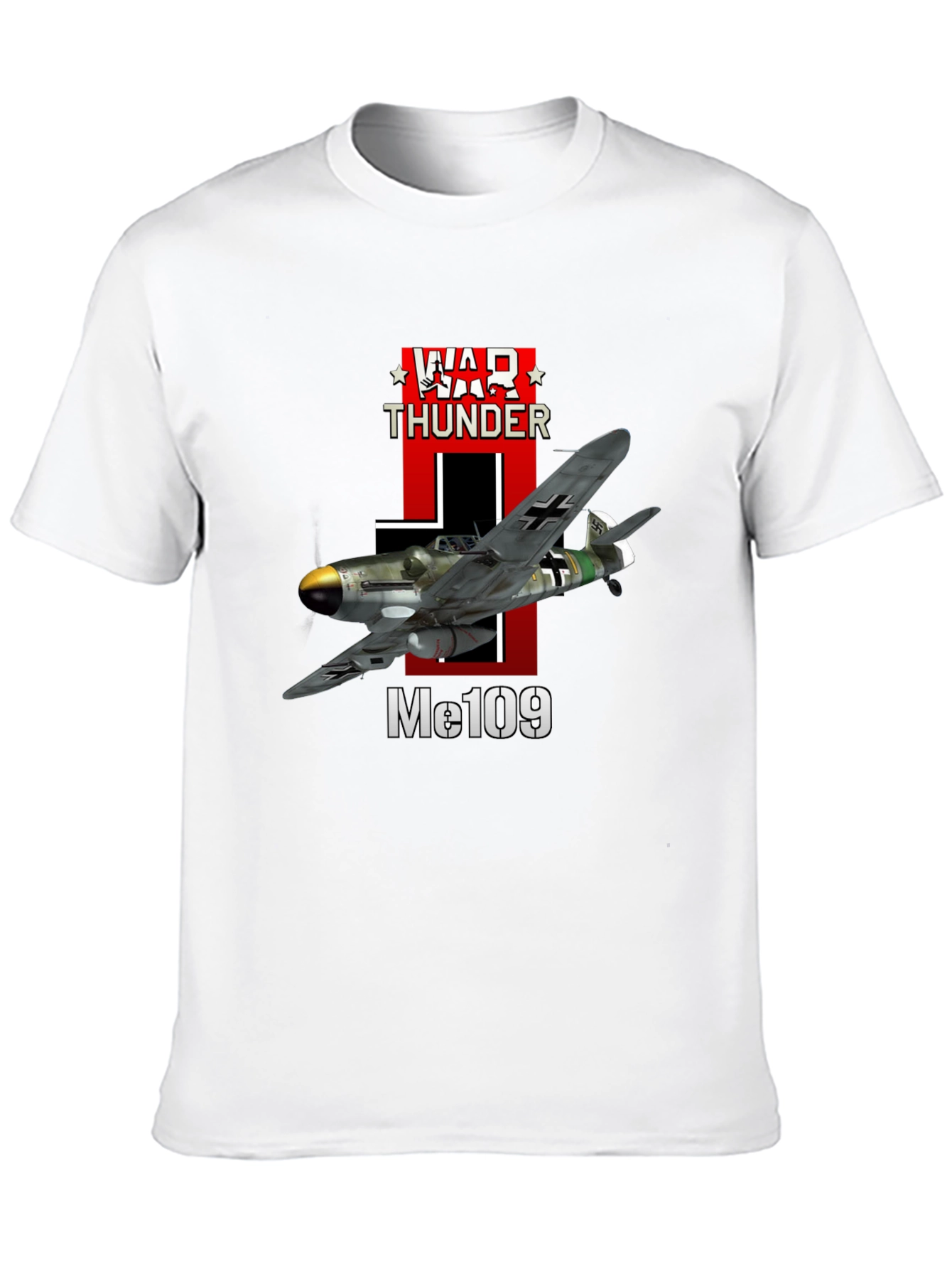 War Thunder Me109 Airplane Graphic T-Shirt