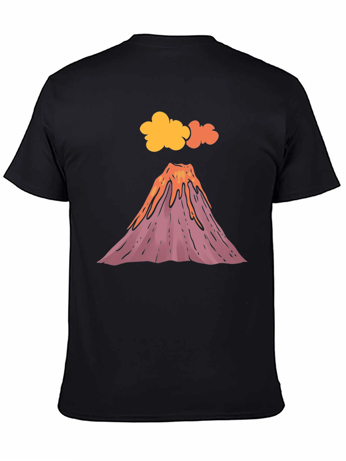 Volcano Graphic T-Shirt - Black