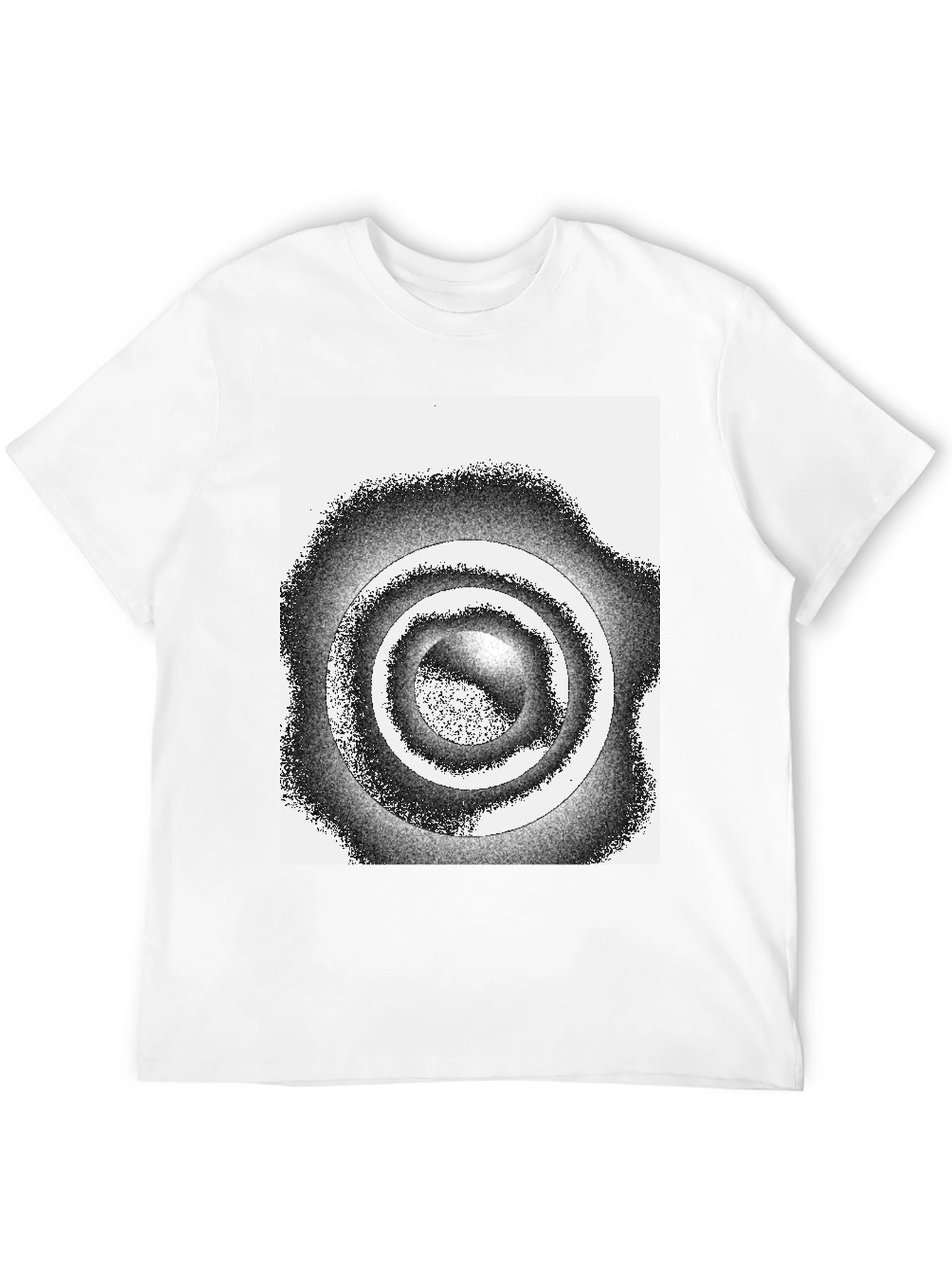 Abstract Circle Graphic Tee - Modern Style