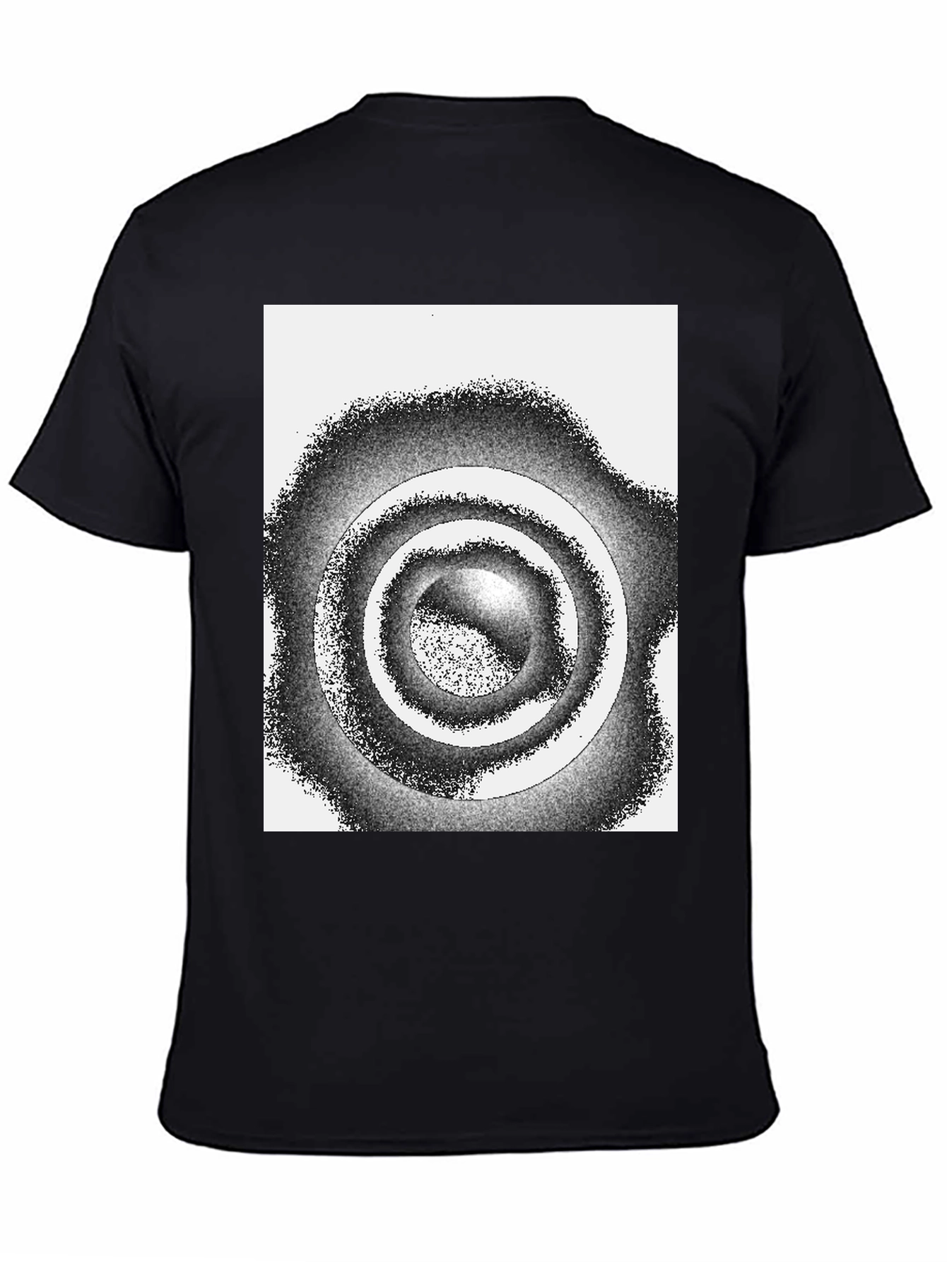 Abstract Circle Graphic Tee - Modern Style