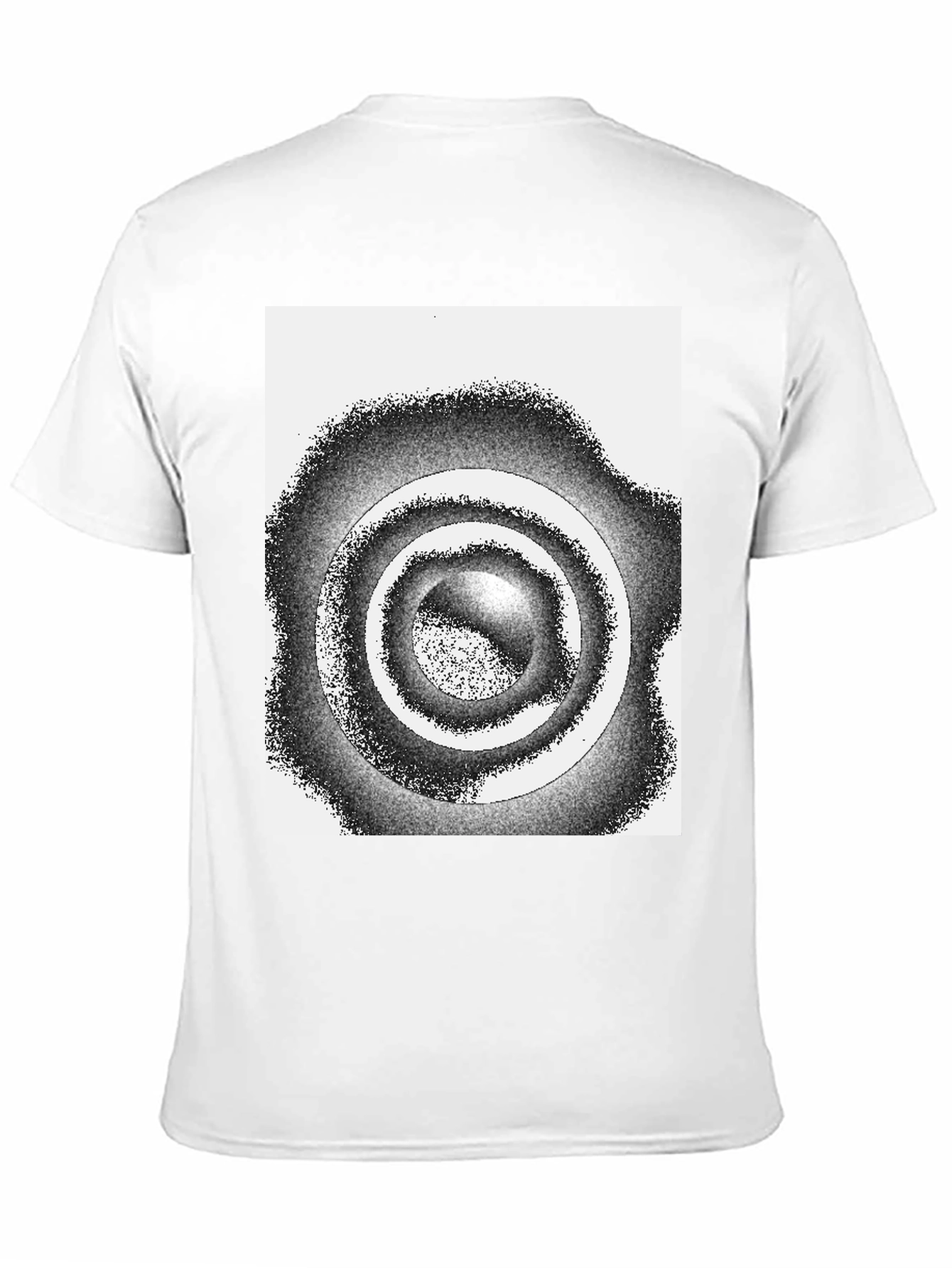 Abstract Circle Graphic Tee - Modern Style