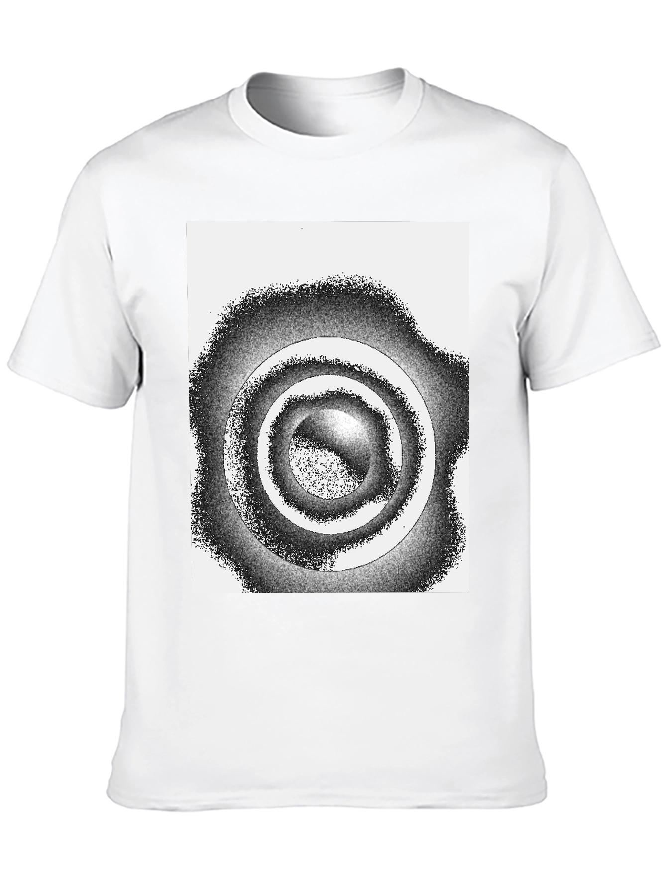 Abstract Circle Graphic Tee - Modern Style