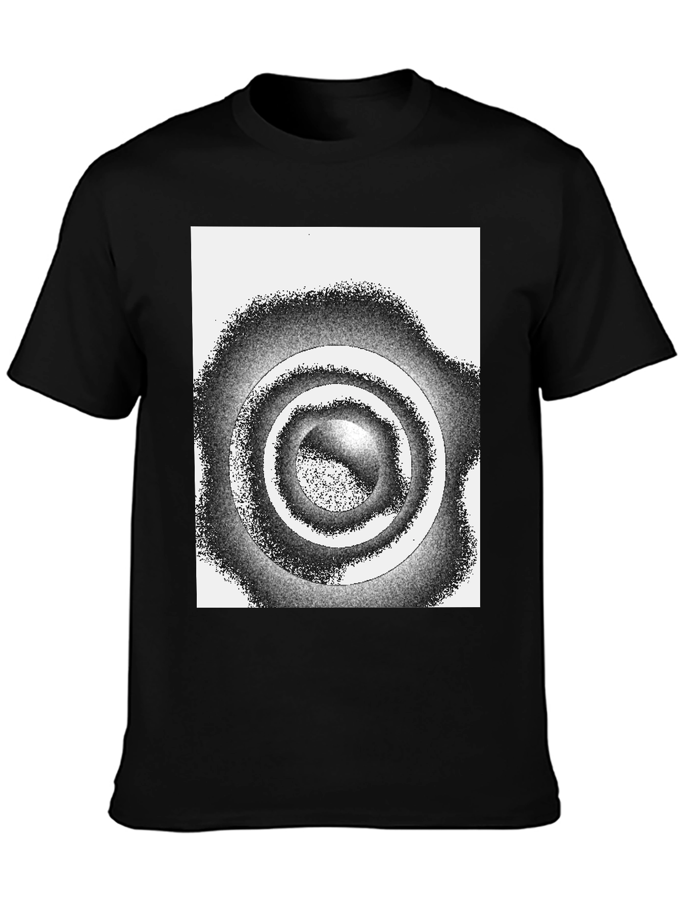 Abstract Circle Graphic Tee - Modern Style
