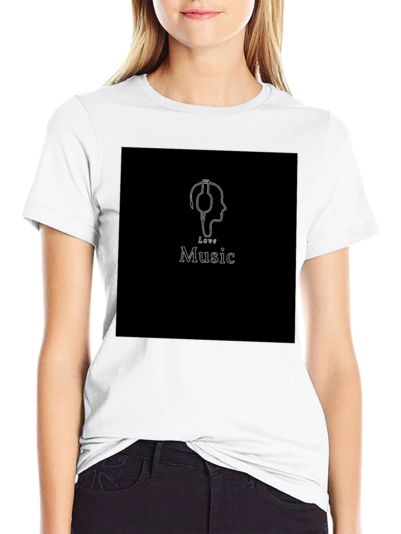 Love Music Black T-Shirt - Stylish Graphic Tee