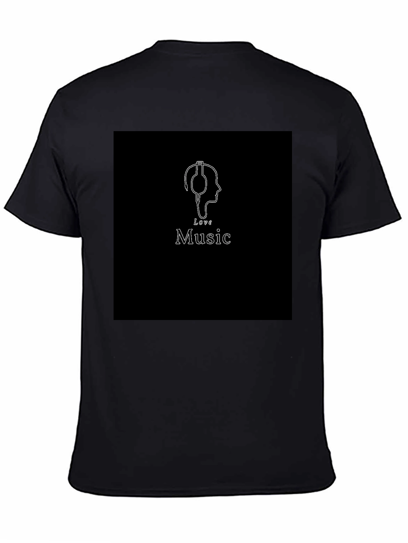 Love Music Black T-Shirt - Stylish Graphic Tee