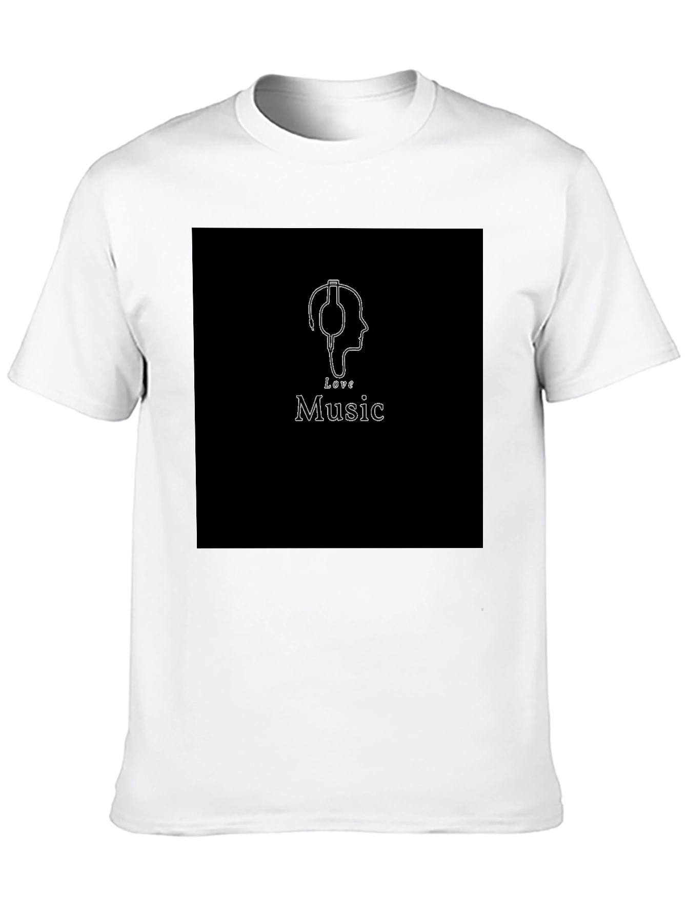 Love Music Black T-Shirt - Stylish Graphic Tee